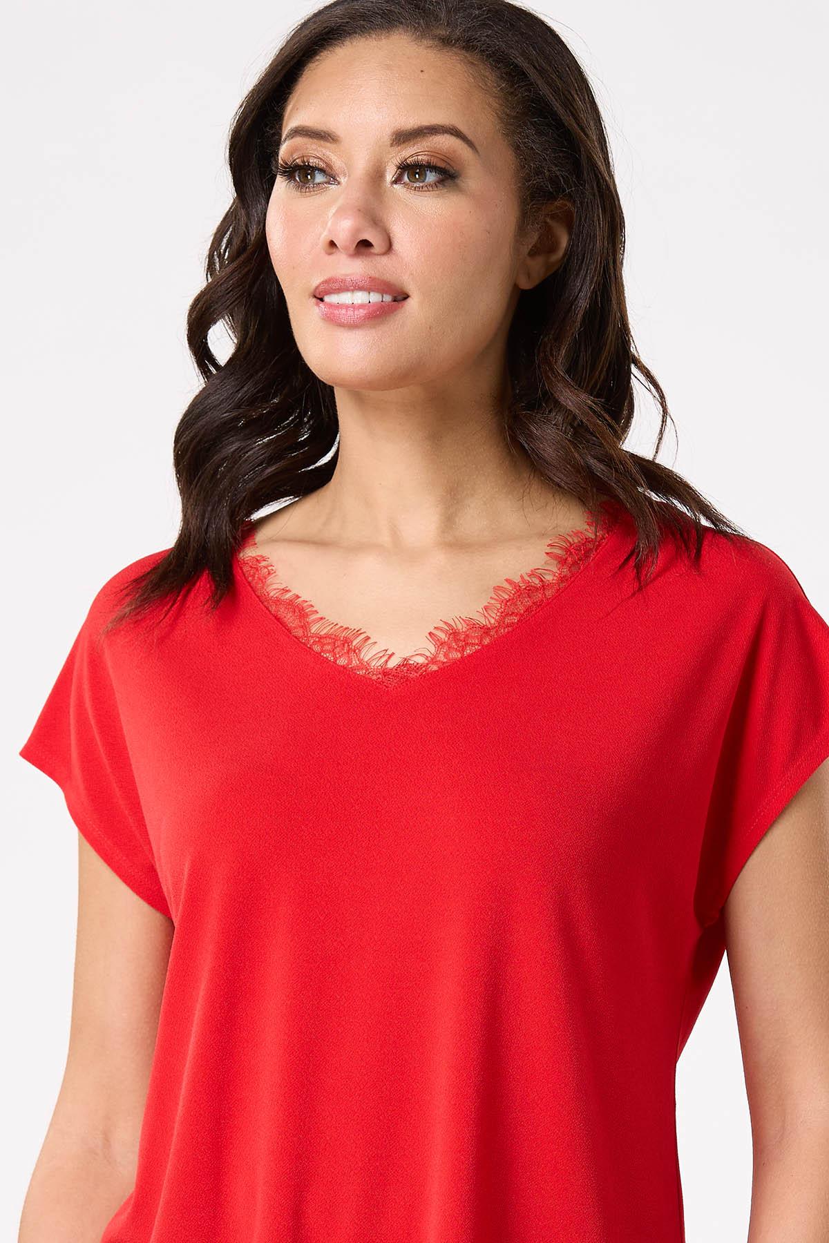 Lace Trim Top