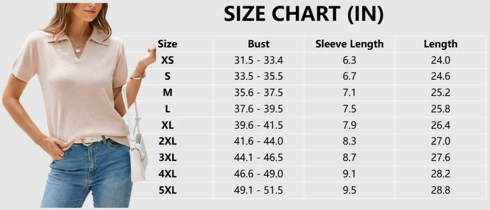 Womens Wool Blend Polo Shirts Spring Summer Sweater Tops