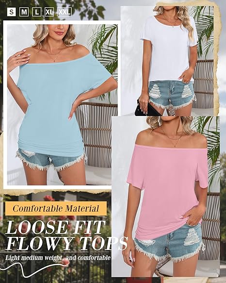 🧼Women’s Everyday Solid Color Basic Tee – Casual Short Sleeve Shirt