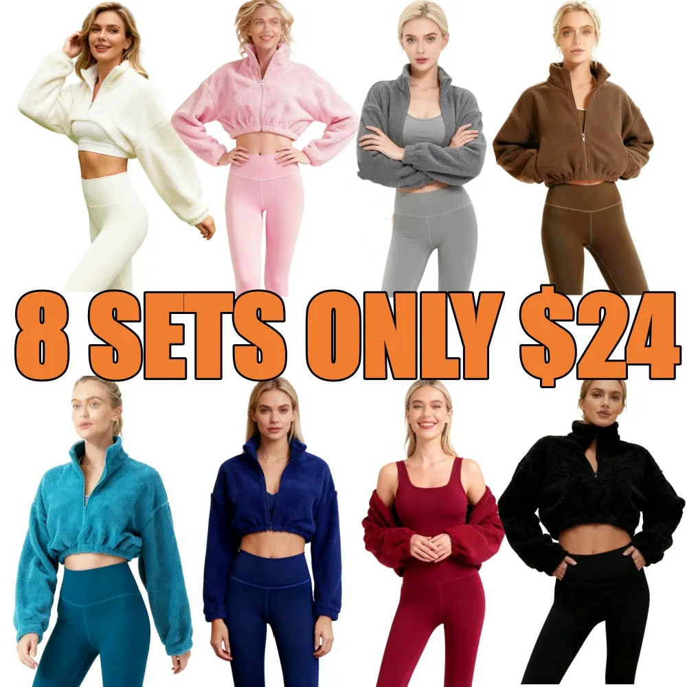 Women's Solid Thermal Lined 3-Piece Tracksuit Set