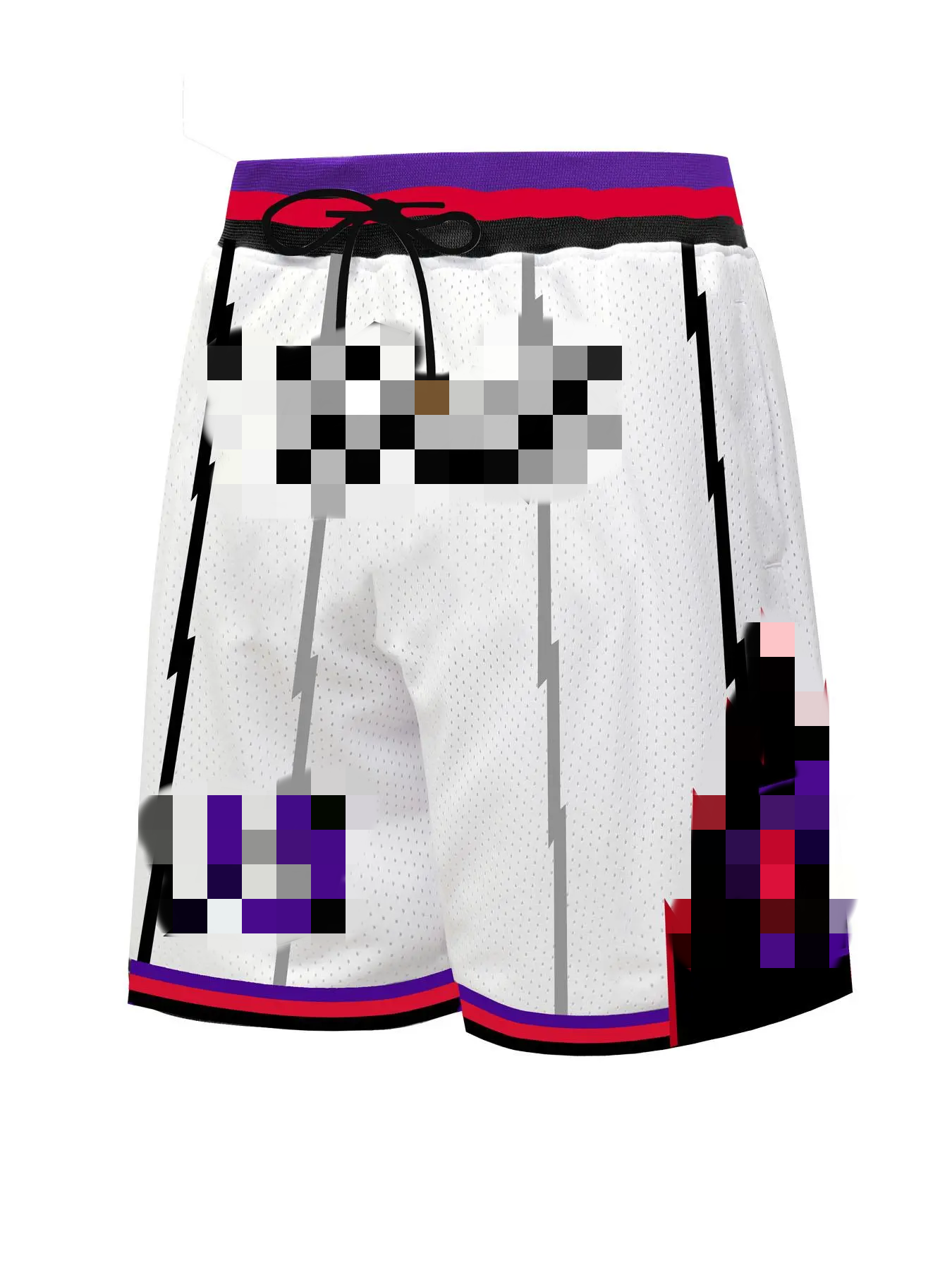 Men's Letter & Figure Embroidery Drawstring Waist Shorts