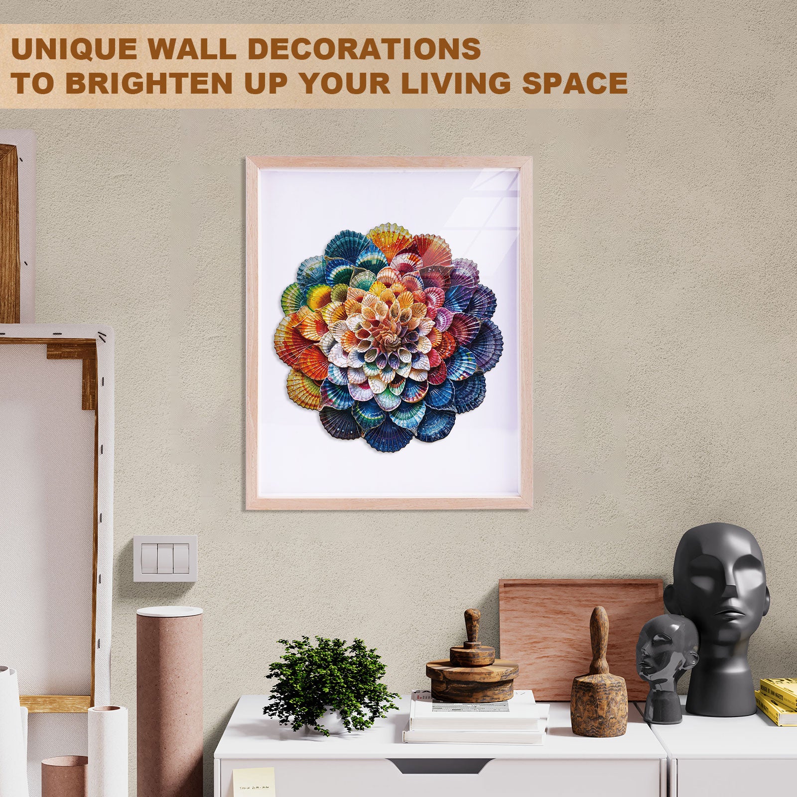 Ocean Mandala Wooden Jigsaw Puzzle