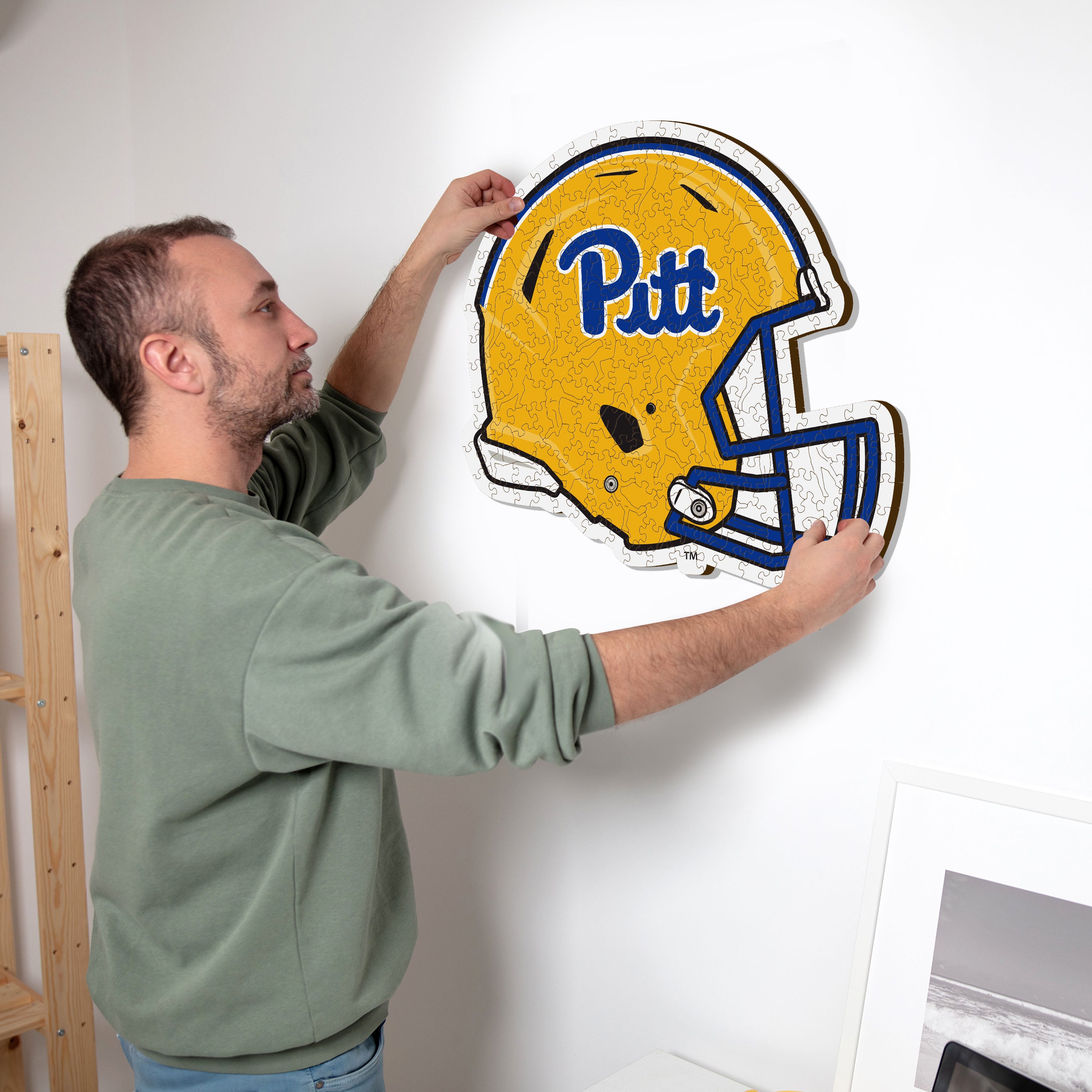 University of Pittsburgh Helmet - Wooden Puzzle