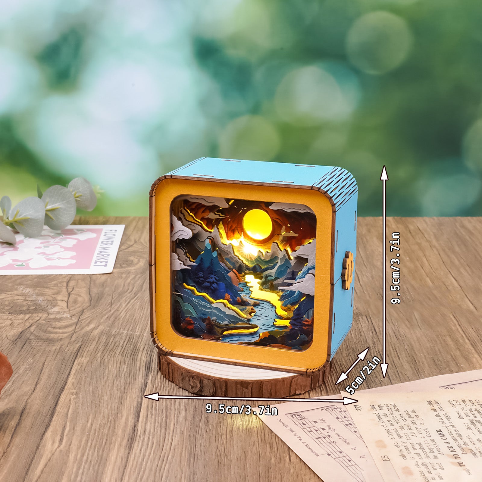 Moonlit Mountain Kit - 3D Wooden Puzzle Night Light