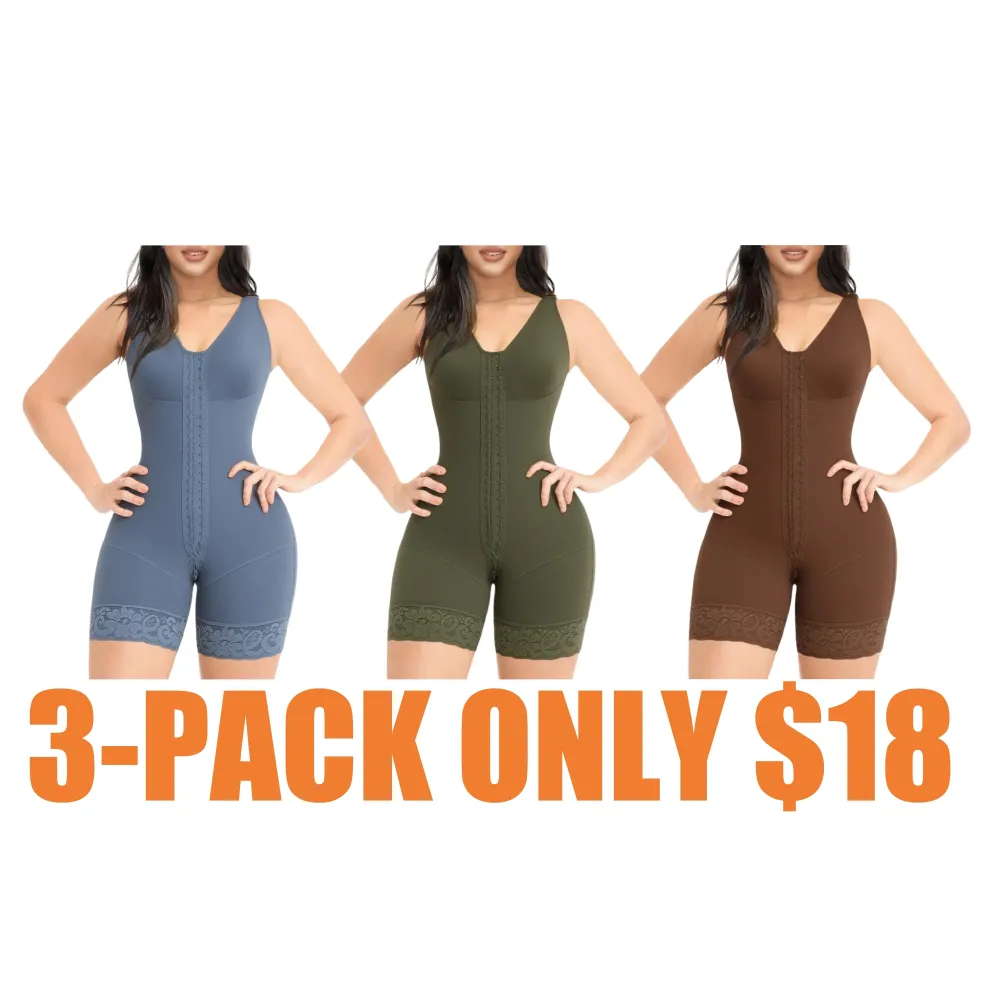 Women's Colombian Faja Full-Body Shaper (Tummy Control, Butt Lifter)