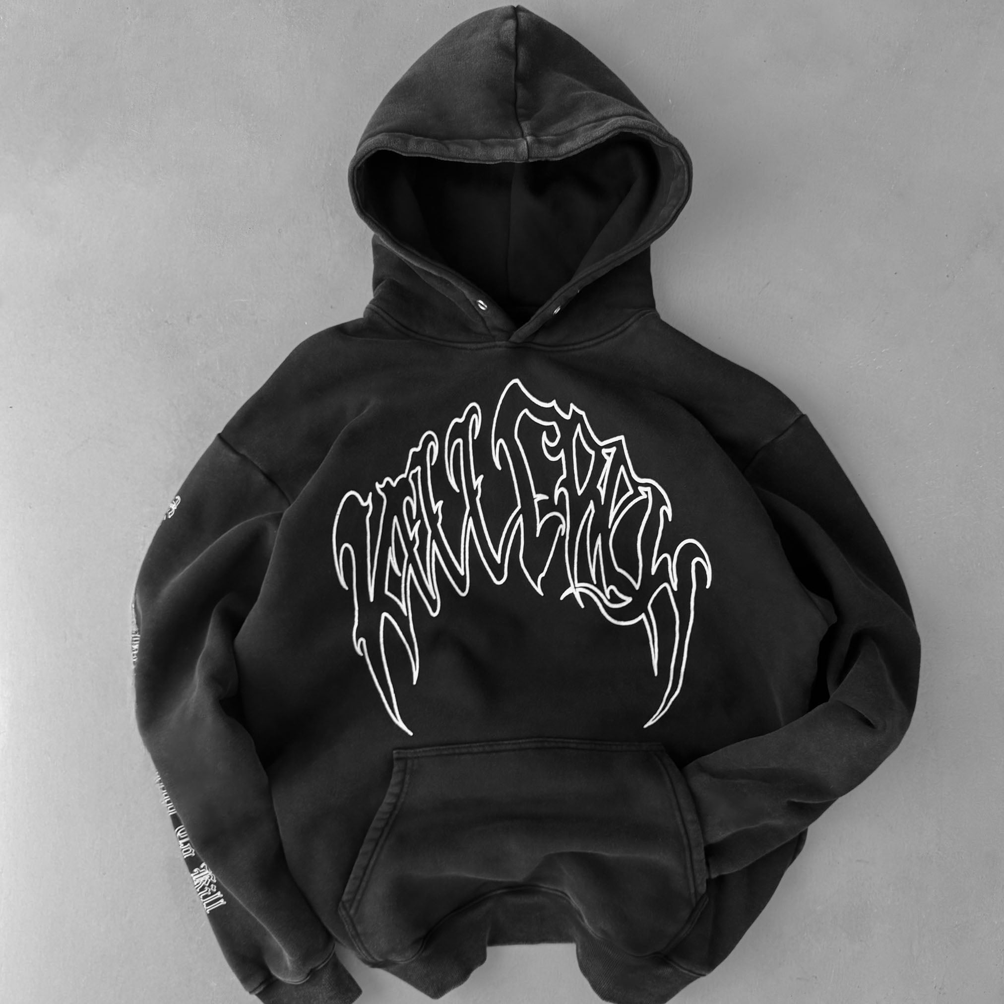 KILL CREW OVERSIZED LUX HOODIE - BLACK