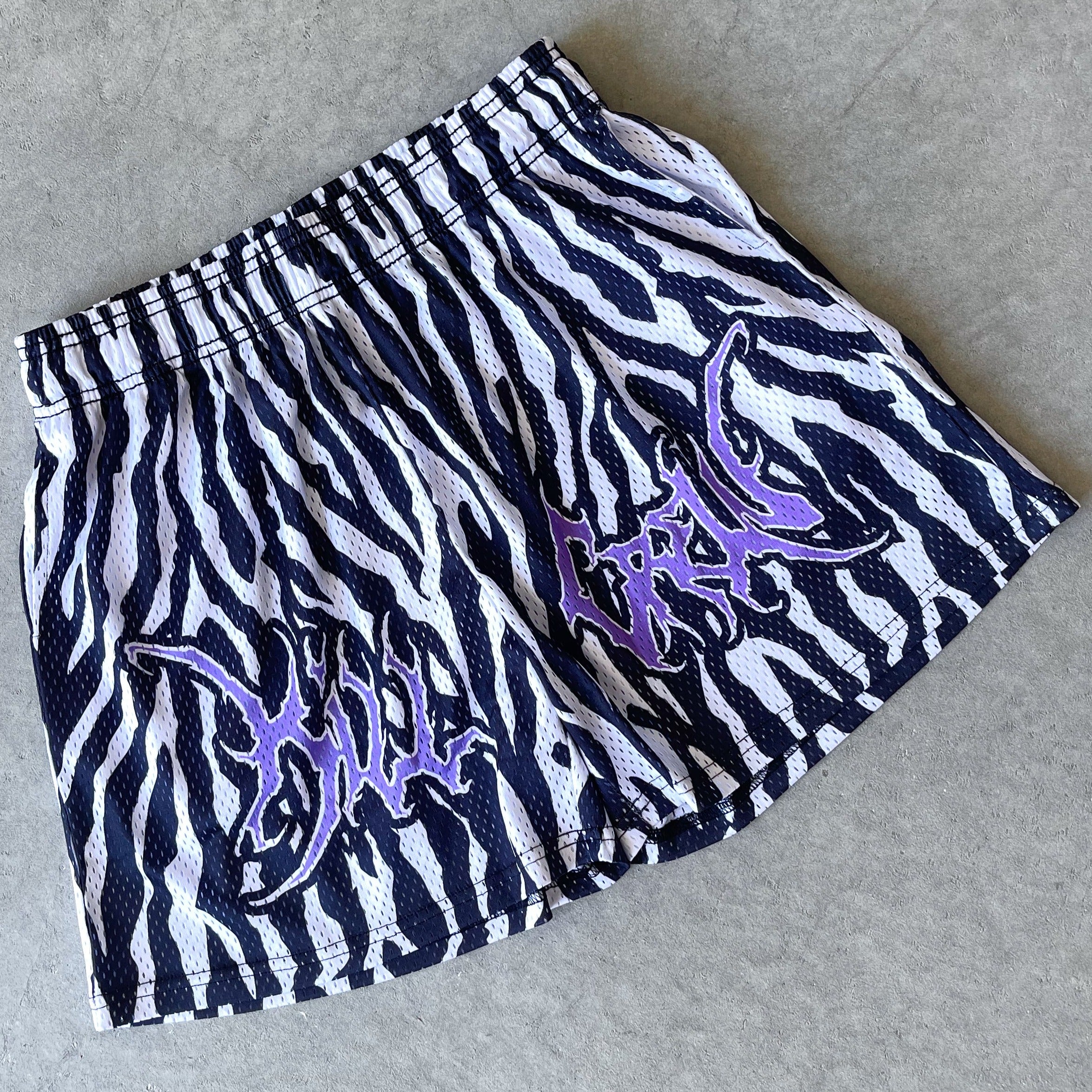 VENTED MESH SHORTS ALIEN - WHITE