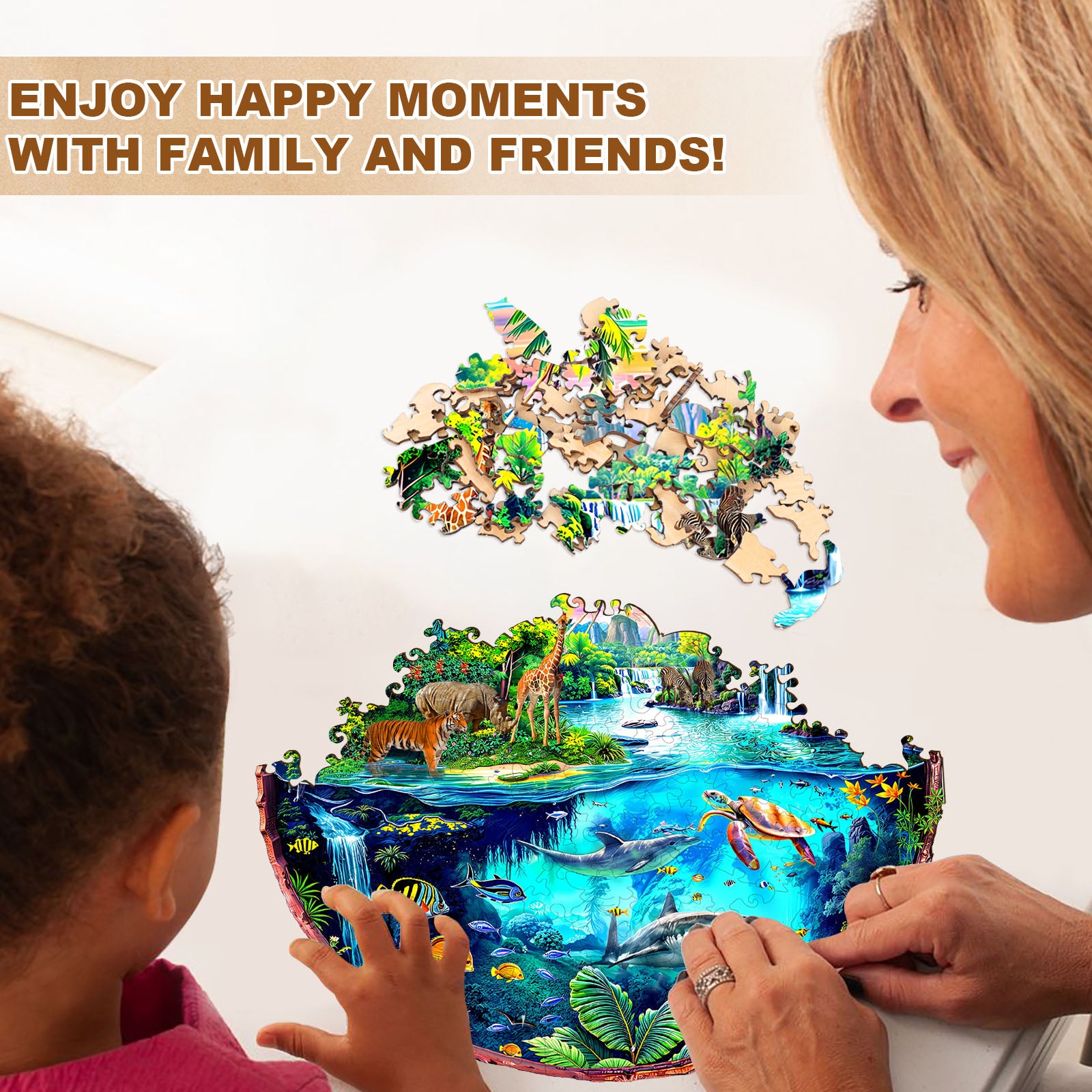 World Fusion Wooden Jigsaw Puzzle