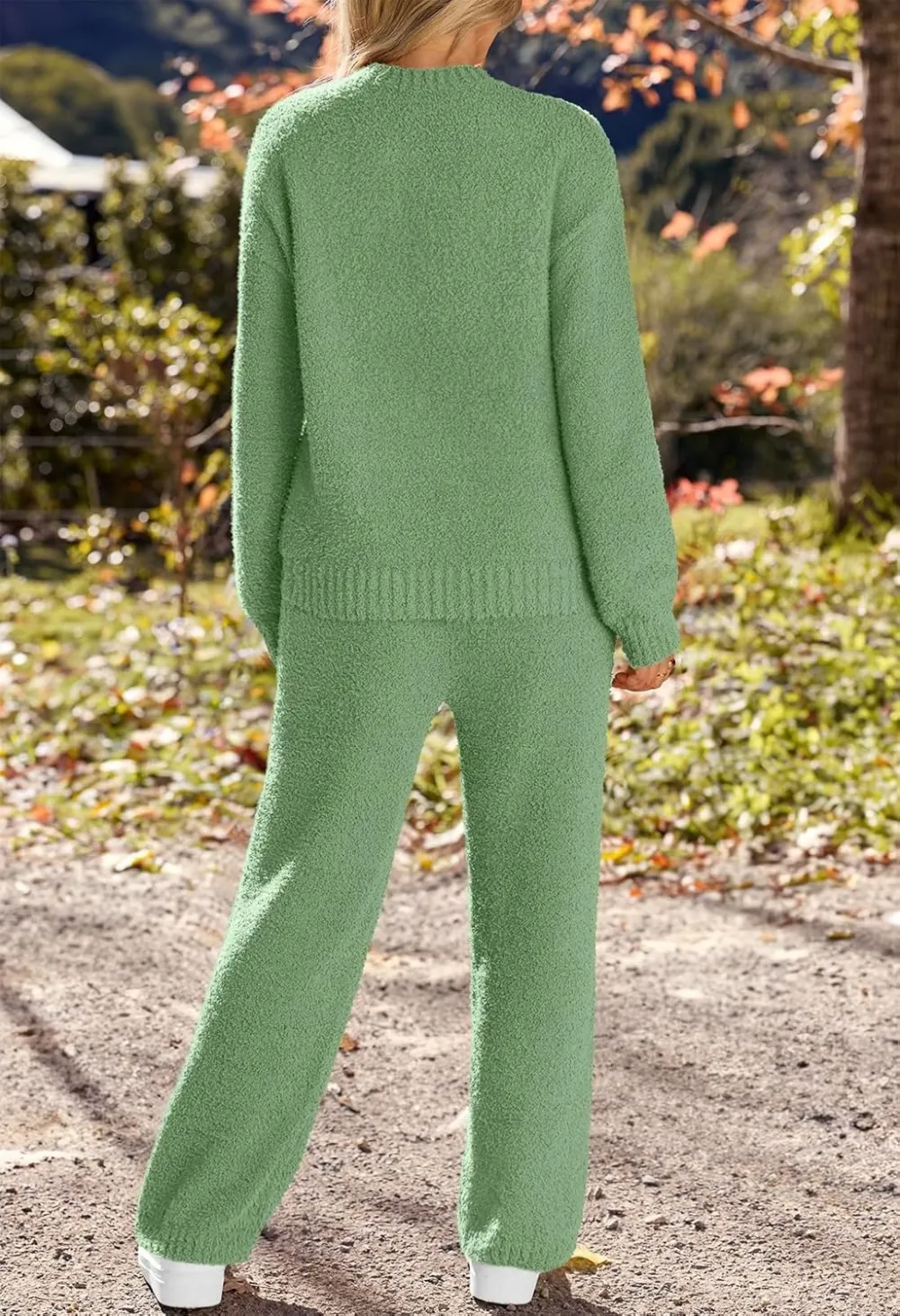 Womens Pajama Sets 2025 Fall Lounge Sweater Set