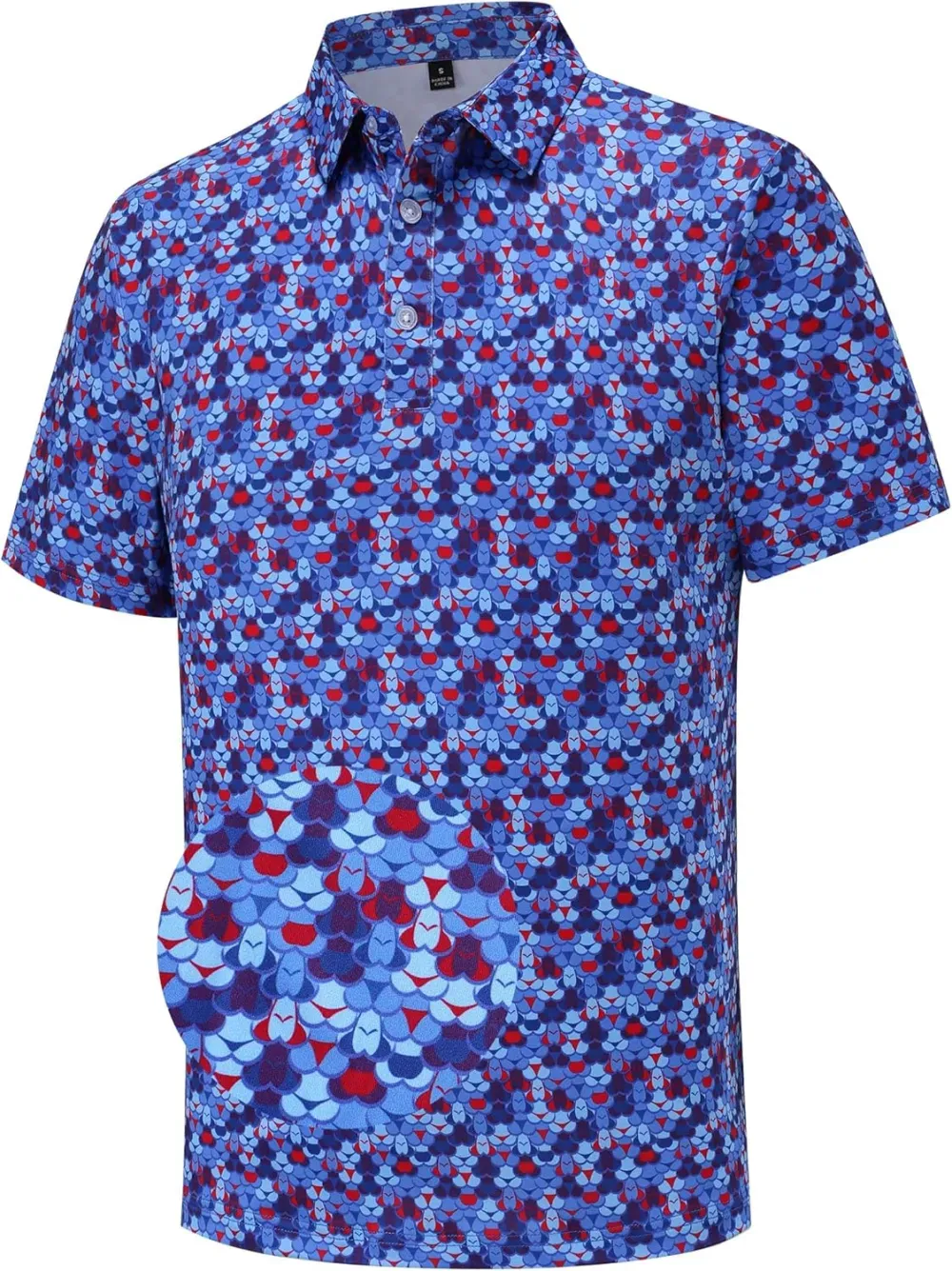 🔥Last Day 49% OFF Mens Golf Polo Shirts Short Sleeve Moisture Wicking Dry Fit Performance Casual Funny Golf Polo Shirts for Men