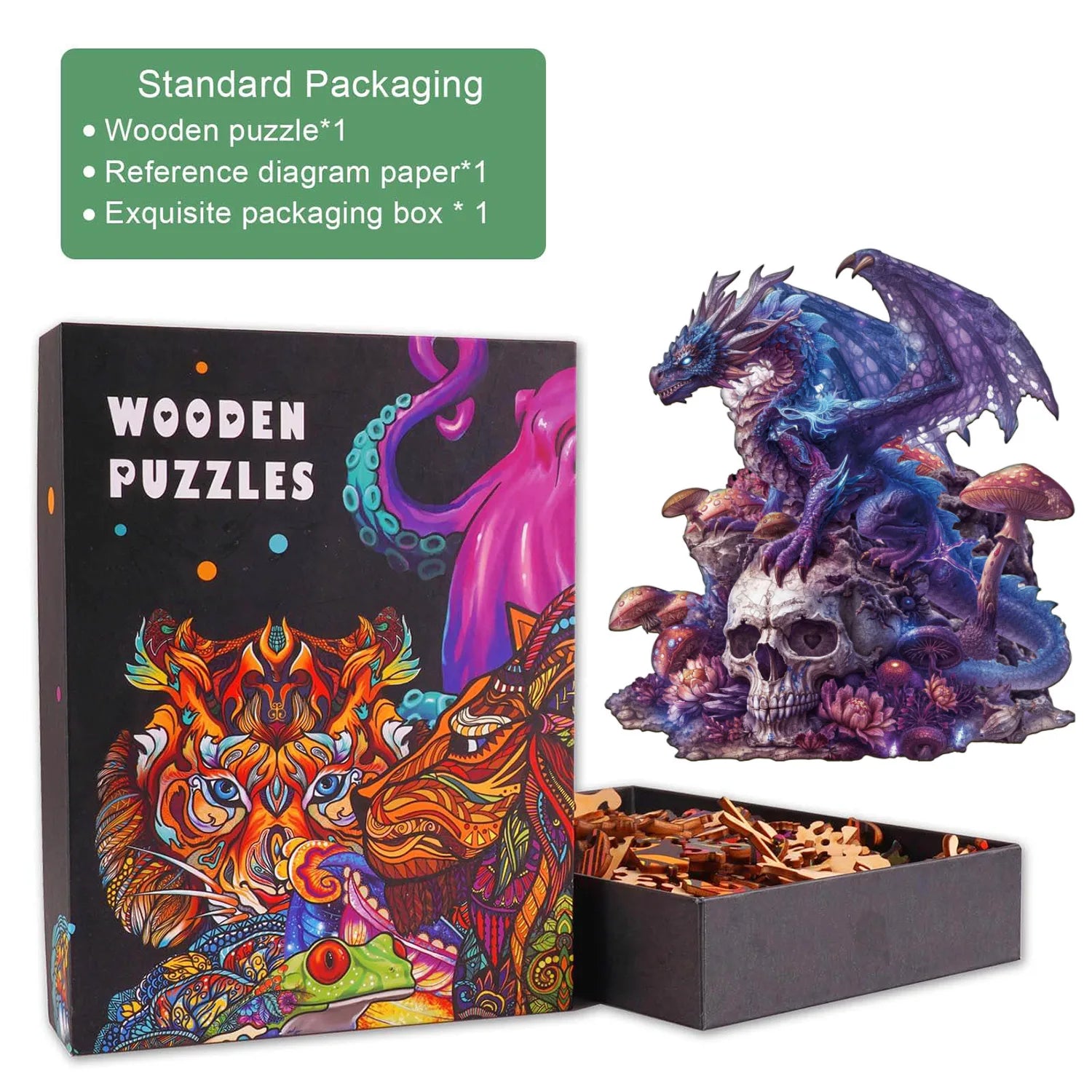 Bone Dragon Wooden Jigsaw Puzzle