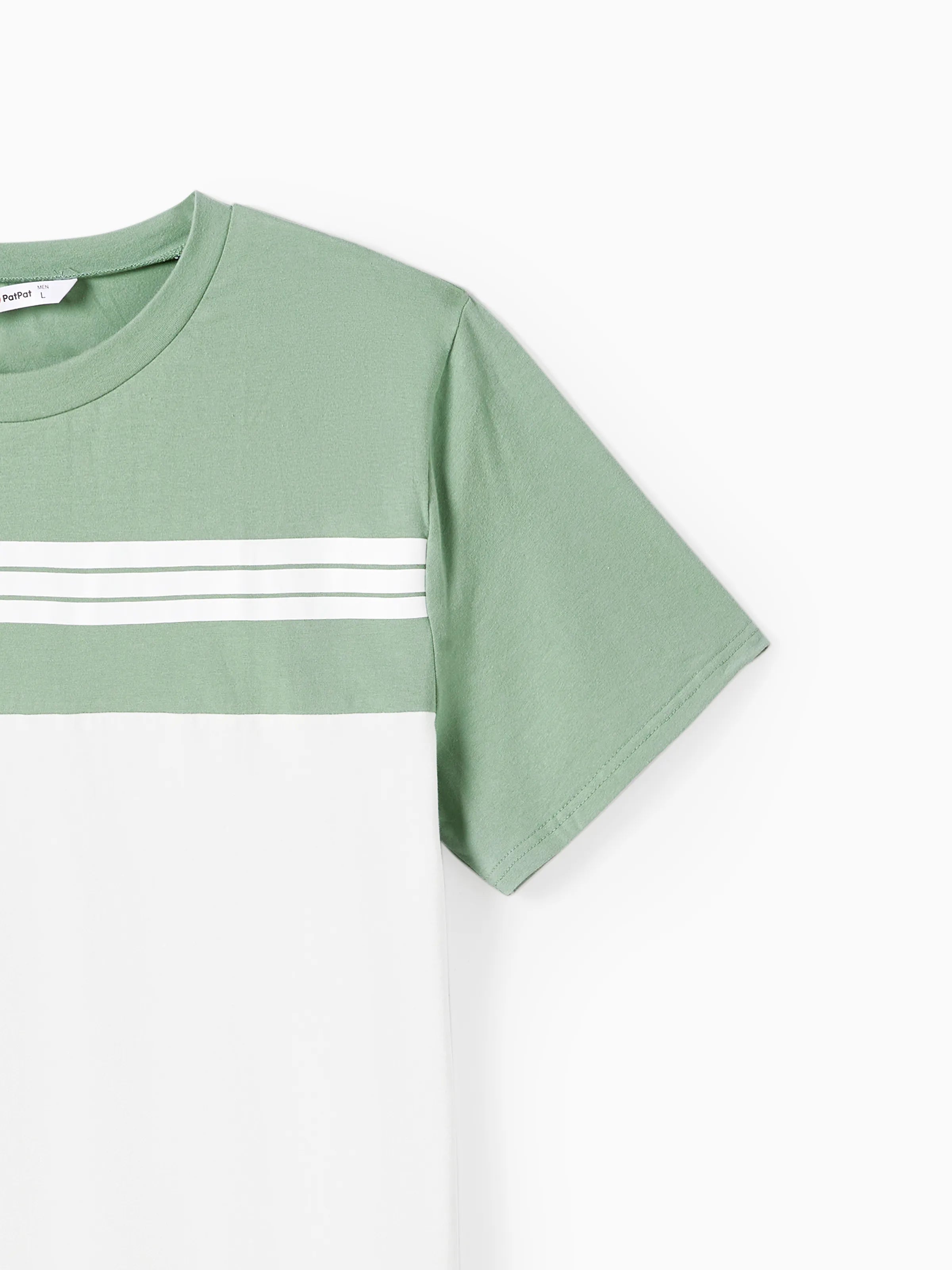 Elegant Broken Flower Matching Outfits for Family, Smocking Design, Medium Thickness Green