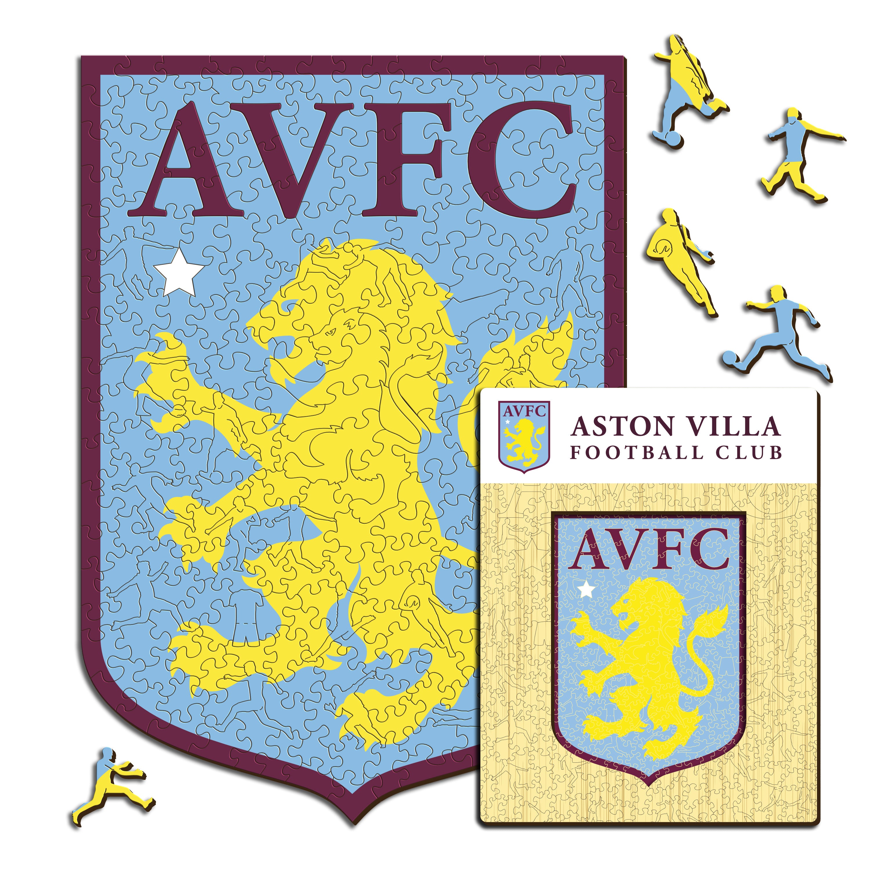 Aston Villa FC® Logo - Wooden Puzzle