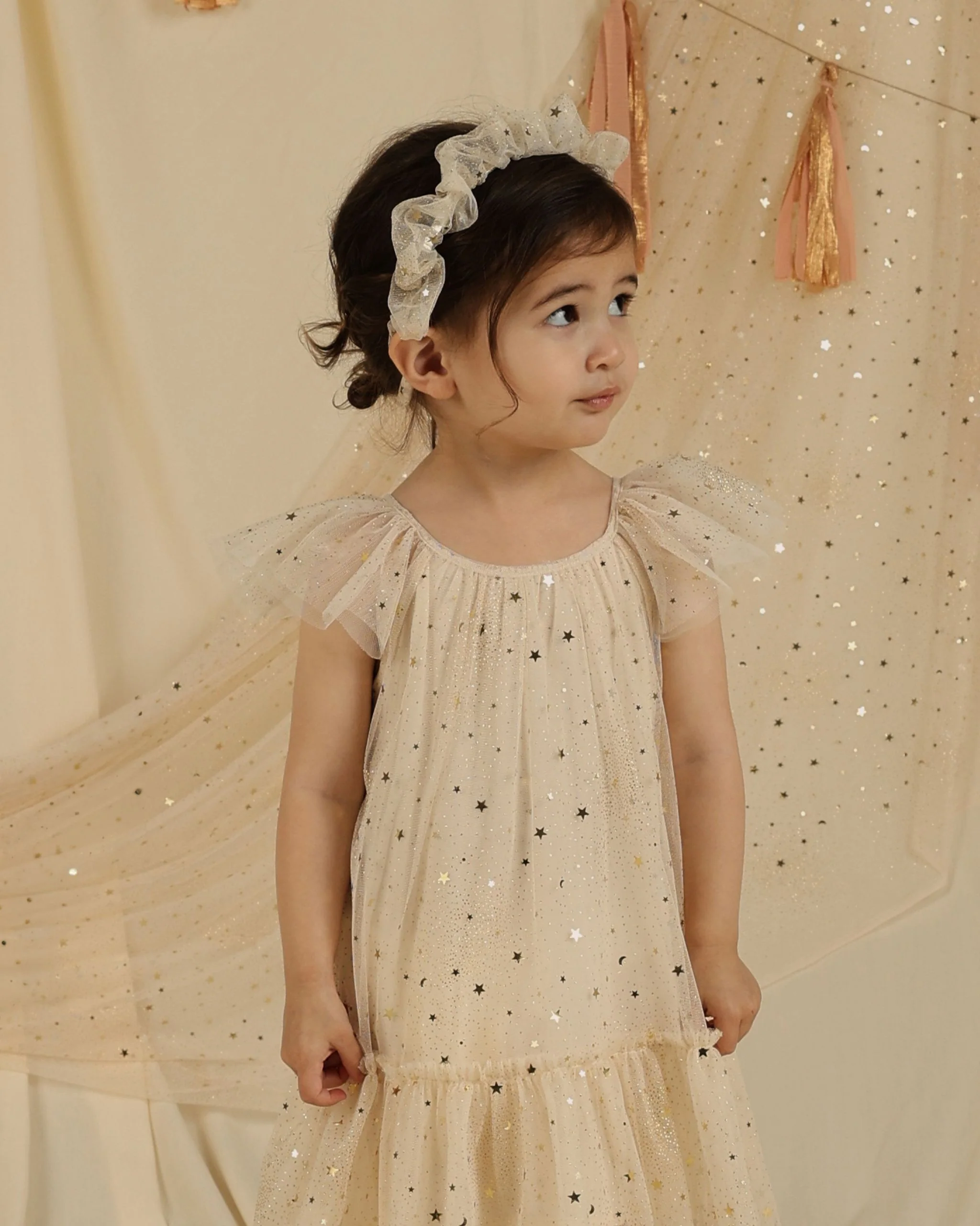 Edie Dress || Champagne Stars