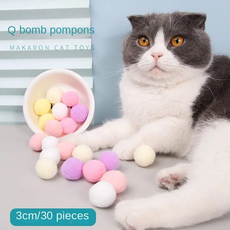 Silent Cat Toy Ball 30pc