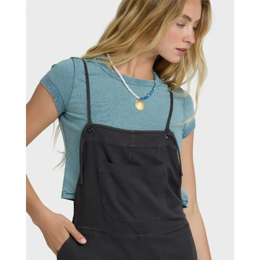 Women's Wild Pursuit Yarn-Dyed Overalls, Square Neck, Adjustable Tie Straps, Regular Fit