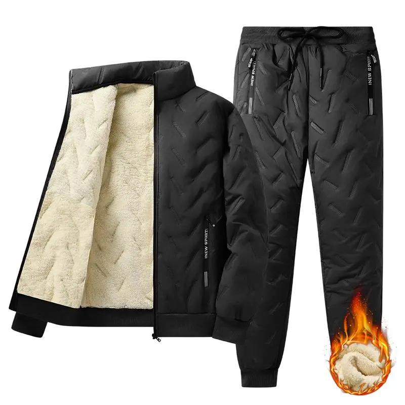 Fleece-Lined Winter Jacket-Pants Set