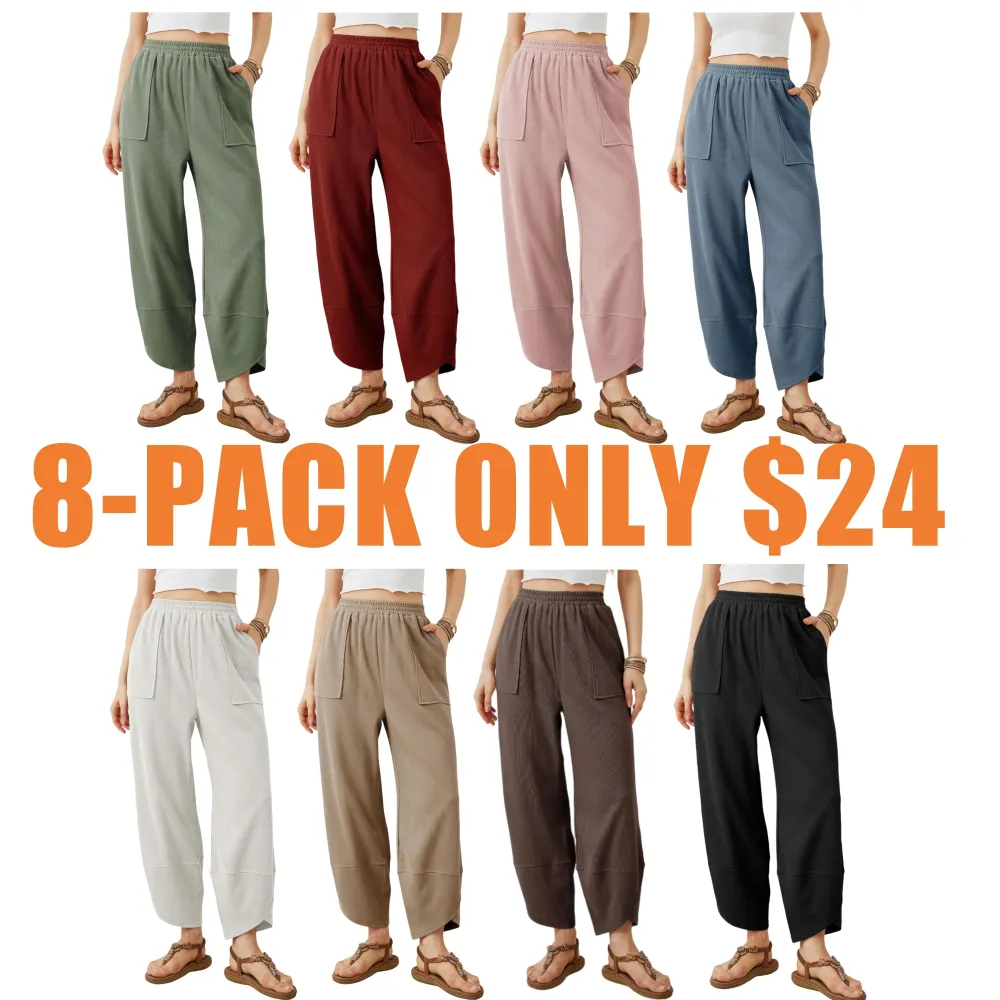 Womens Baggy Wide Leg Pants