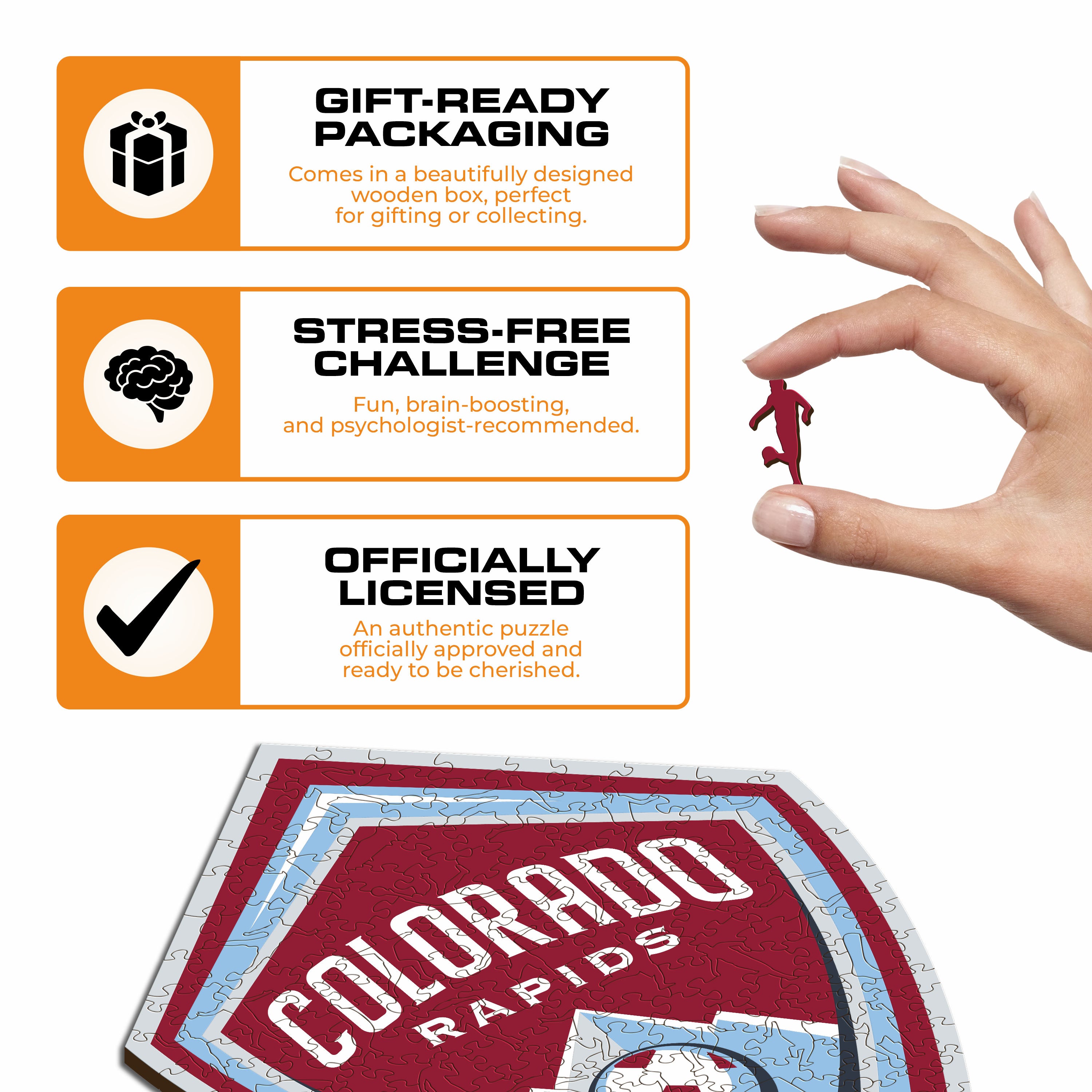 Colorado Rapids® Logo - Wooden Puzzle