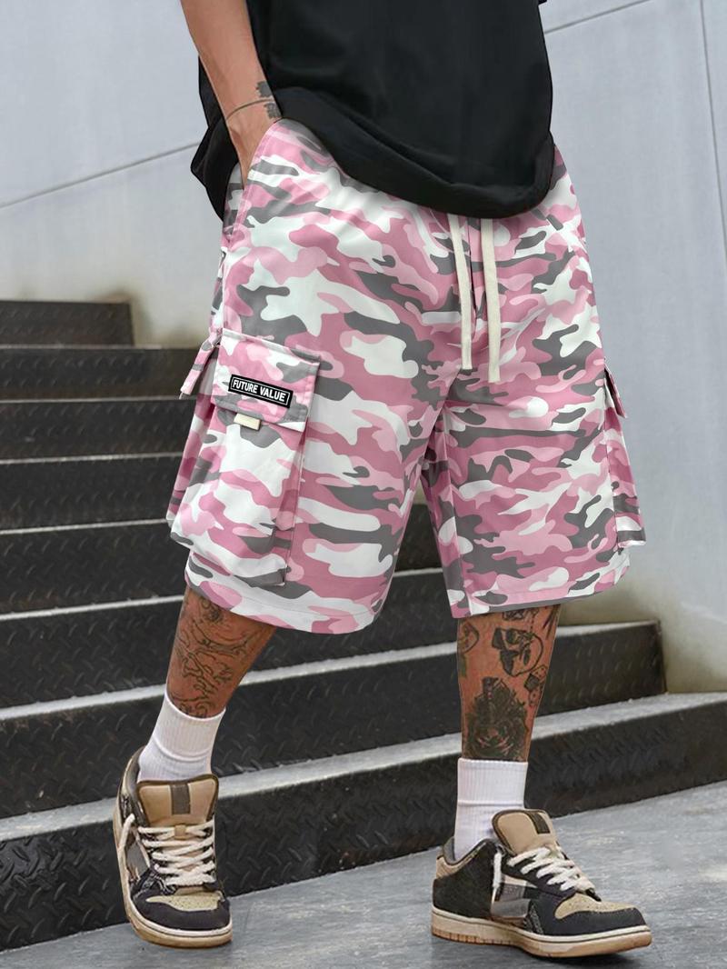 🩳 Men's Street Camo Cargo Shorts (Loose Fit)