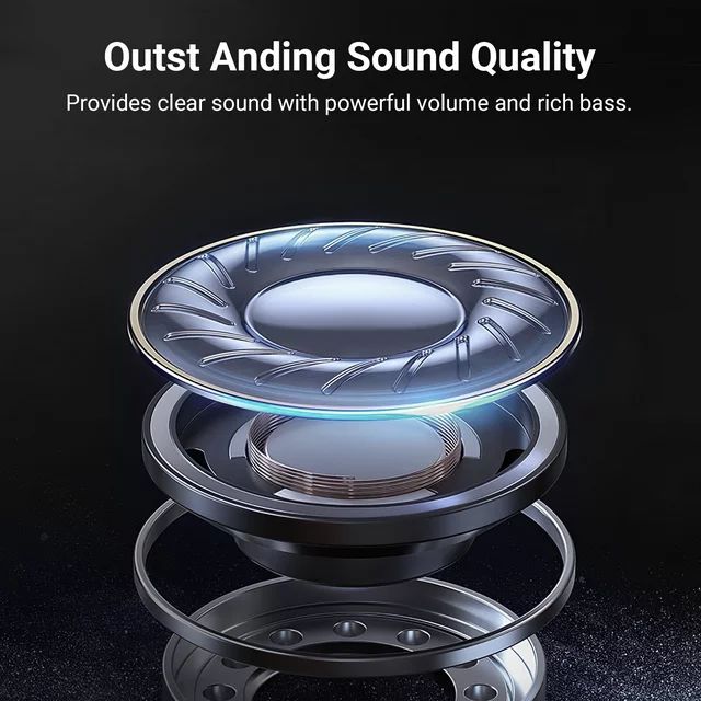 Bone Conduction Wireless Open Ear Headphones with Built-in Mic