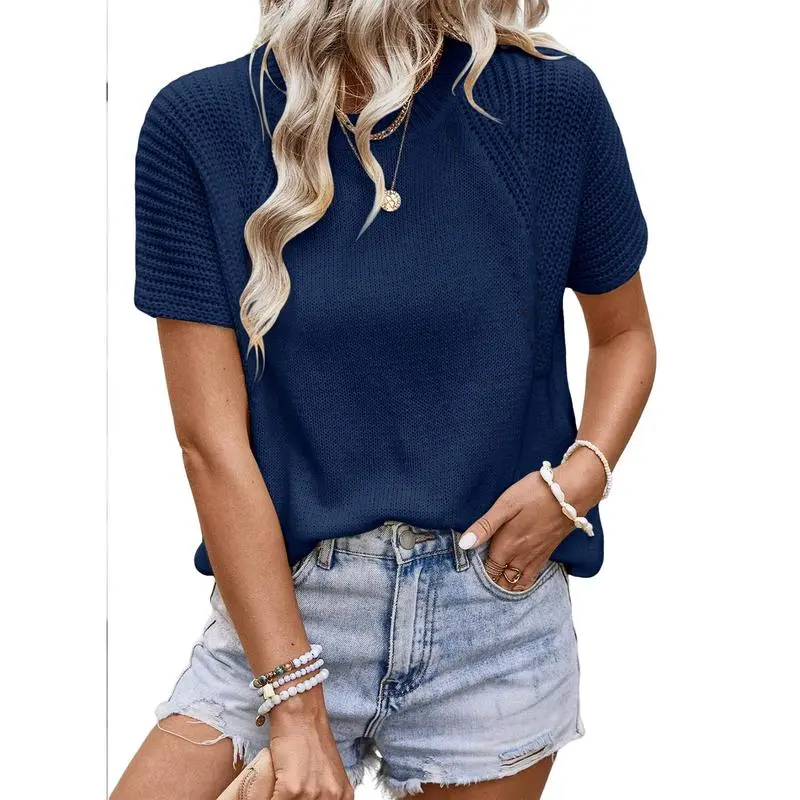 Women's Short-sleeved Knit Shirt