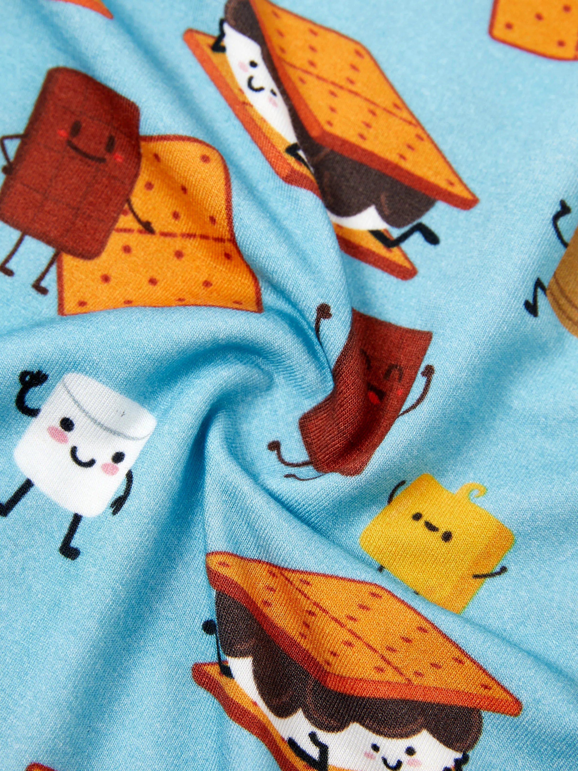 Bamboo Family PJs Cute Print Short Sleeve & Long Pants Sleepwear Matching Pajama set (Snug-Fitting for Children) Green