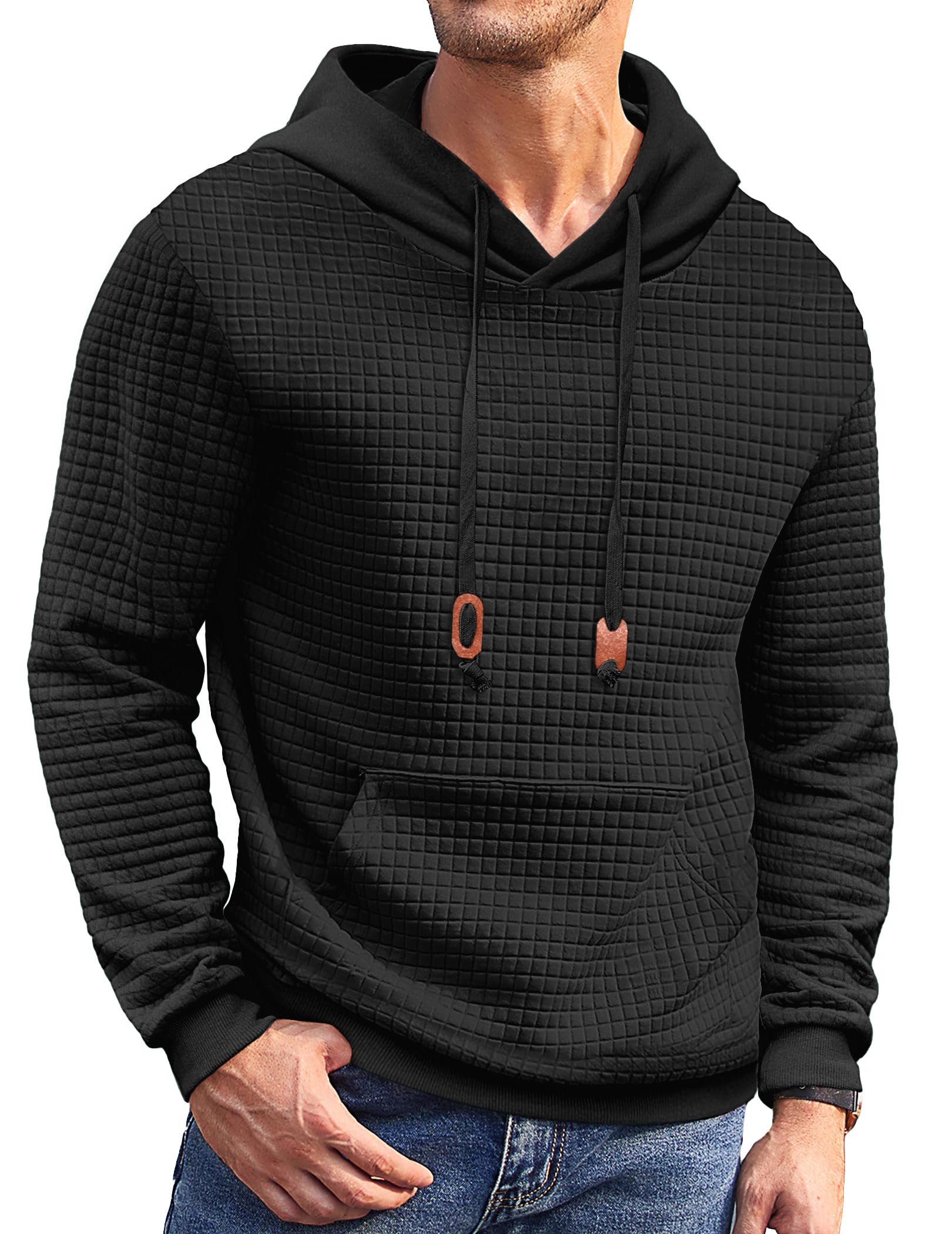 Men’s Athletic Pullover Hoodie with Kangaroo Pocket