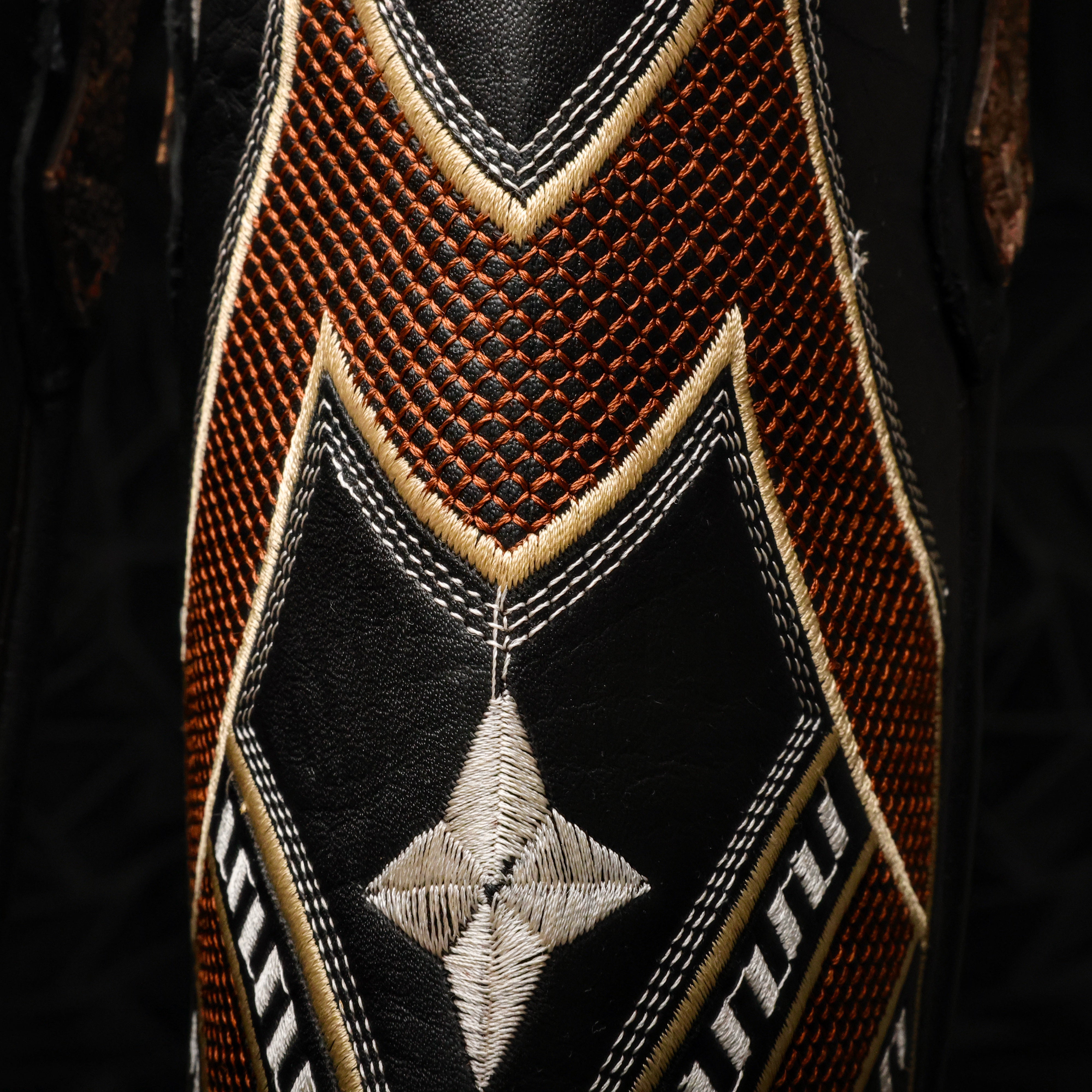 Brown Water Snake Leather Boots - Cutter Toe