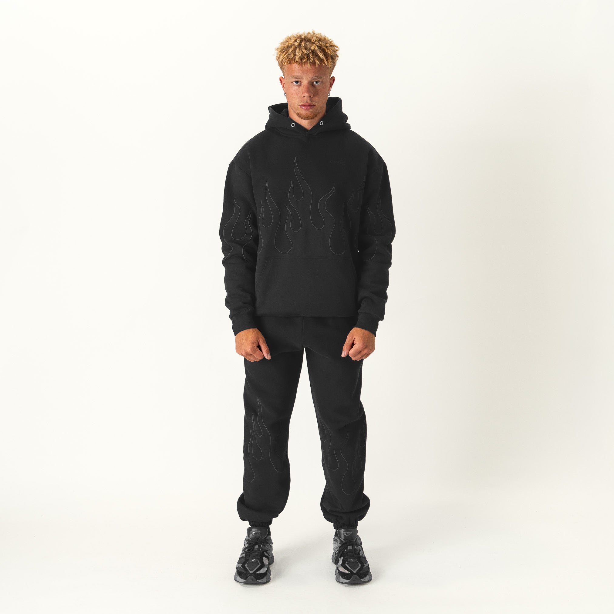 OVERSIZED PREMIUM HEATER HOODIE - BLACKOUT