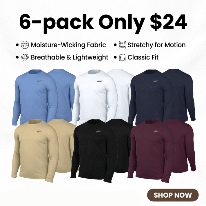 Men’s Performance Long-Sleeve Training Shirt - Dry-Fit & Breathable