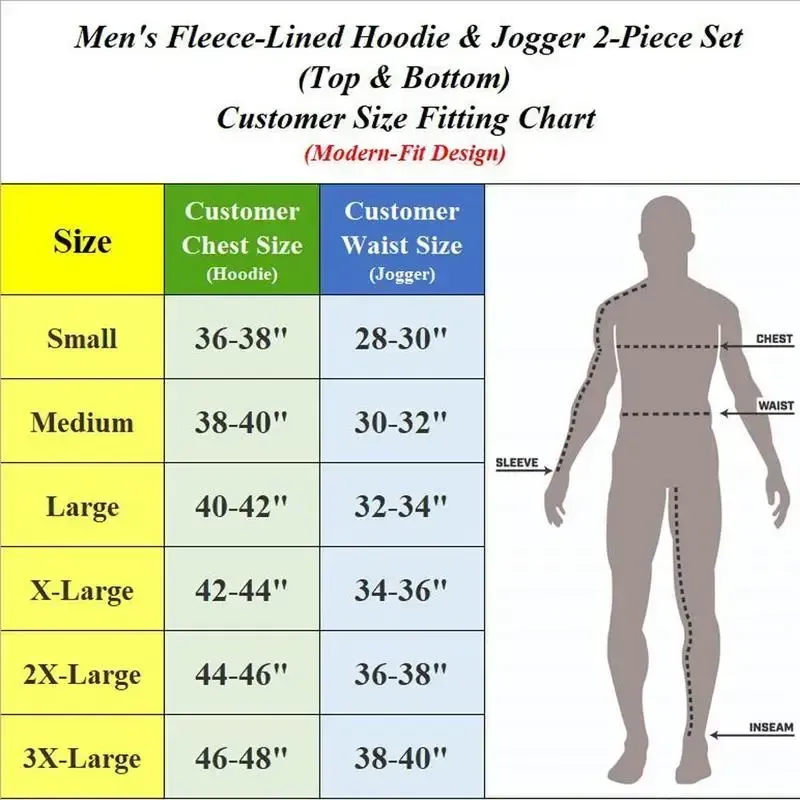 Men’s Fleece Zip Hoodie & Jogger Set