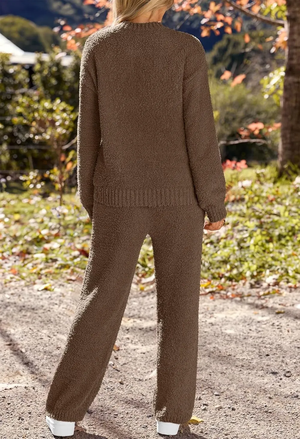 Womens Pajama Sets 2025 Fall Lounge Sweater Set