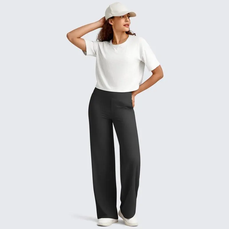 Women Wide Leg Pants with Pockets Comfortable Athletic Sweatpants