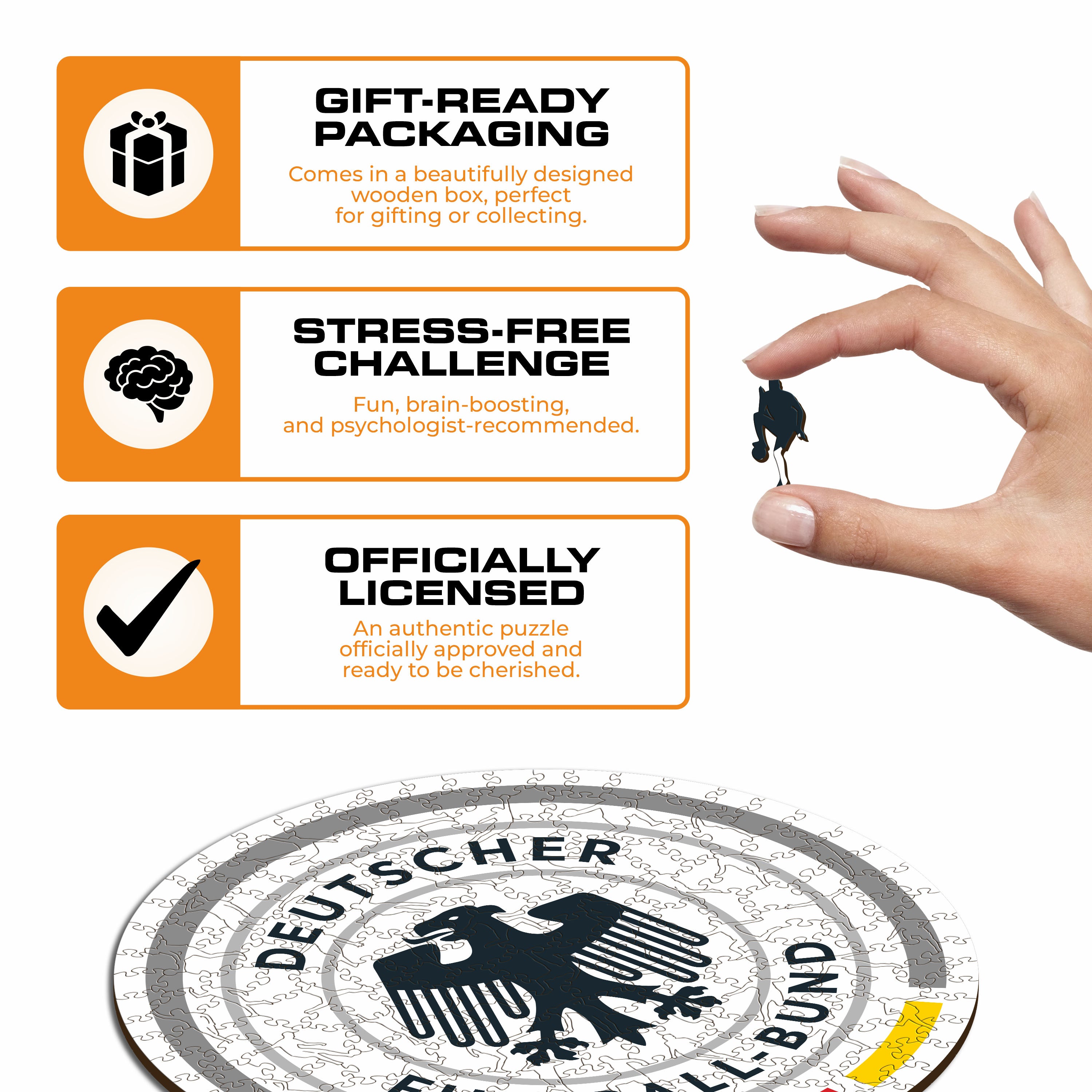 Germany® Eagle Logo - Wooden Puzzle