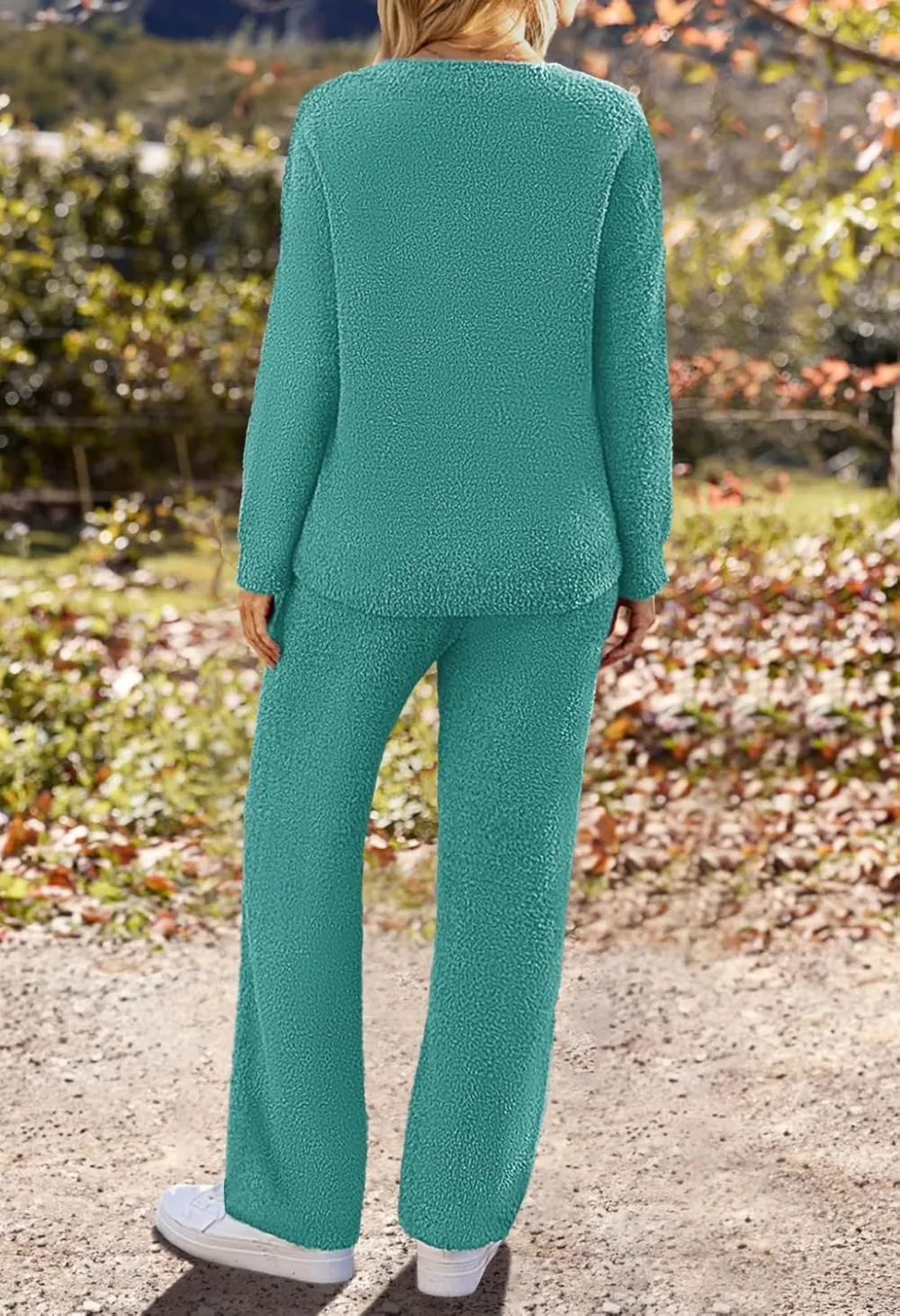 Women's Lounge Sets 2025 Fall Fashion 2 Piece Outfits Sweater Pajama Set