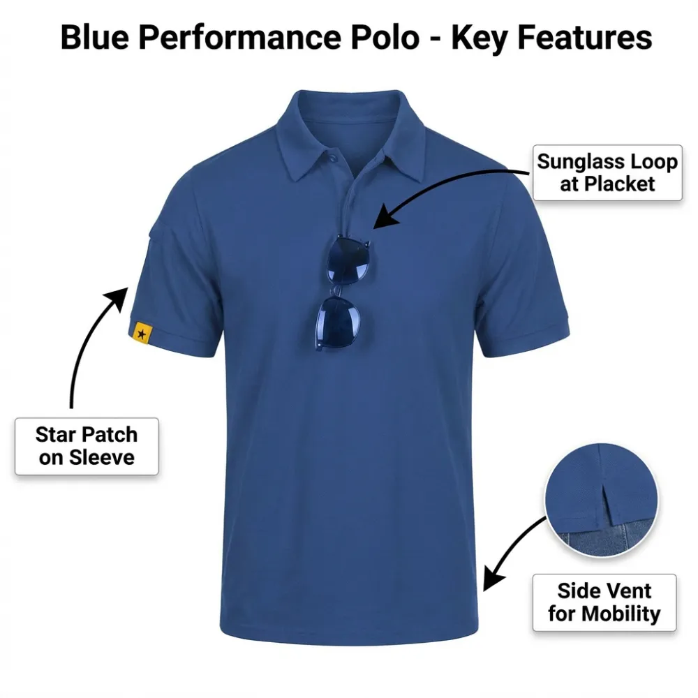 💥Order Today Get a Free Sunglasses💥 Mens Polo Shirt Short Sleeve Sports Tactical T-Shirt Athletic Golf Polos