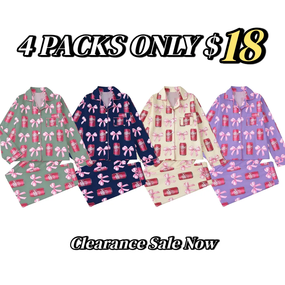 Women's Fall Winter Long Sleeve Sleepwear Set