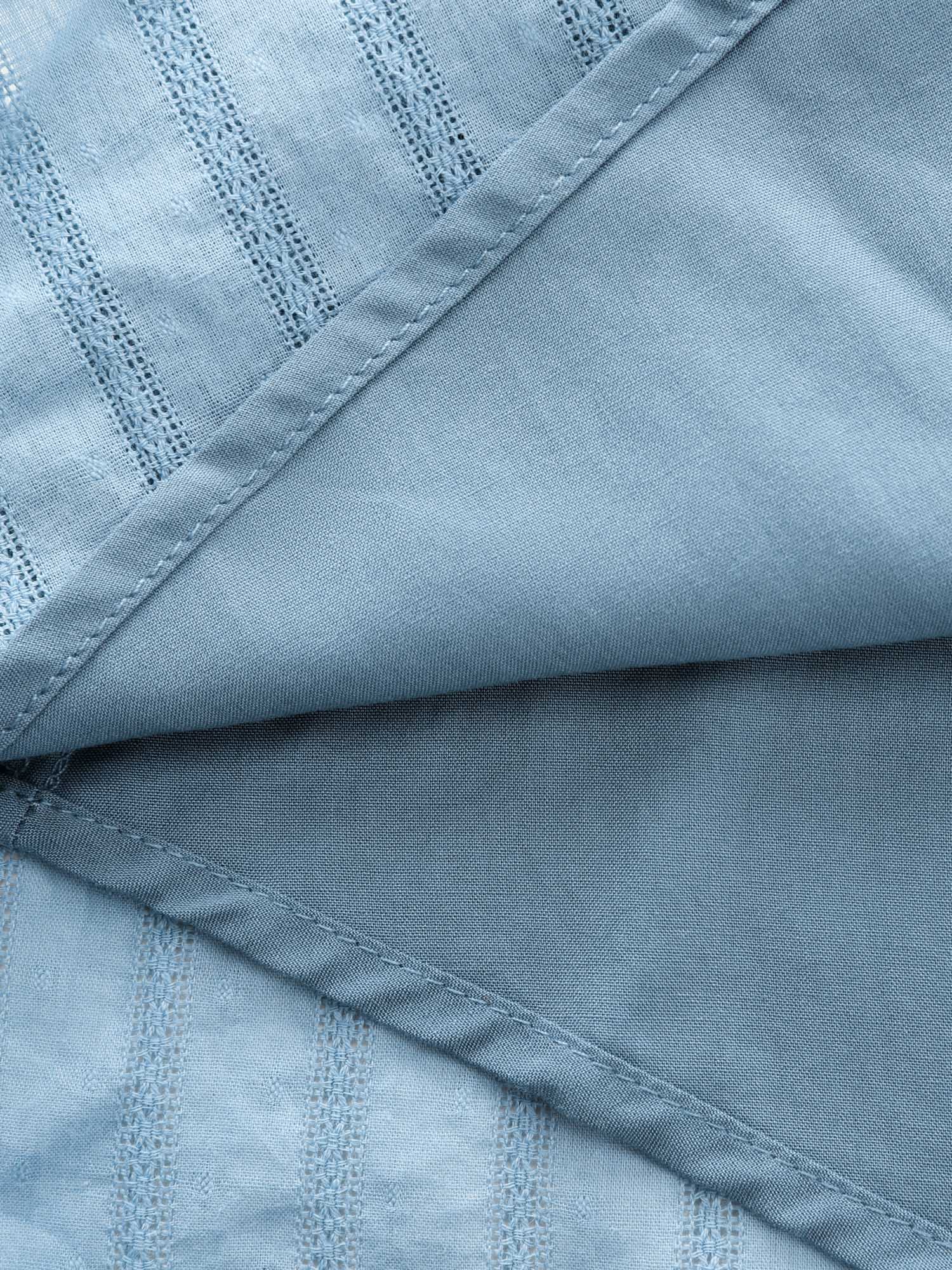 Textured Shirred Bodice Ruffled Straps Midi Dress