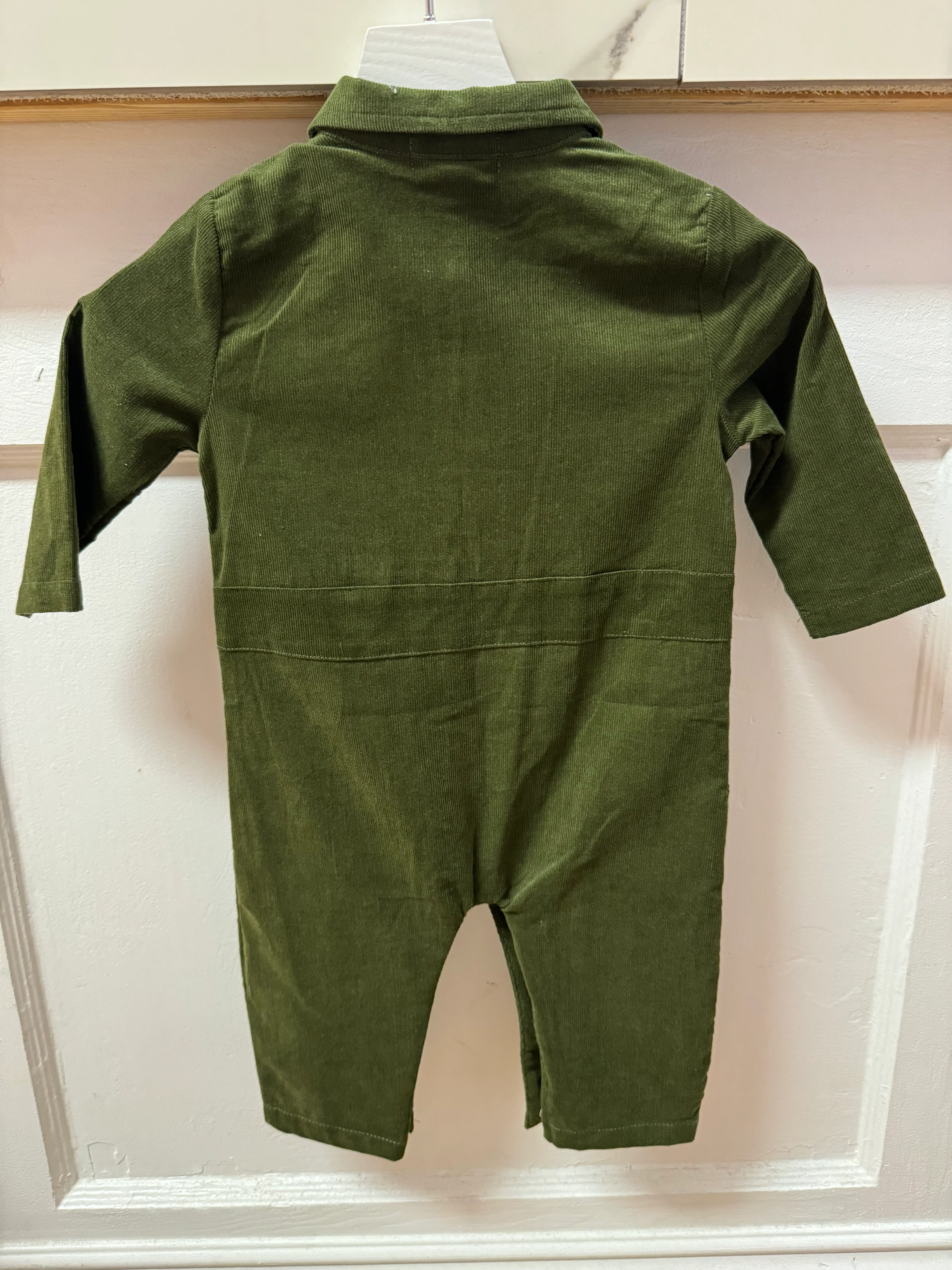 Retro Jumpsuit- Evergreen