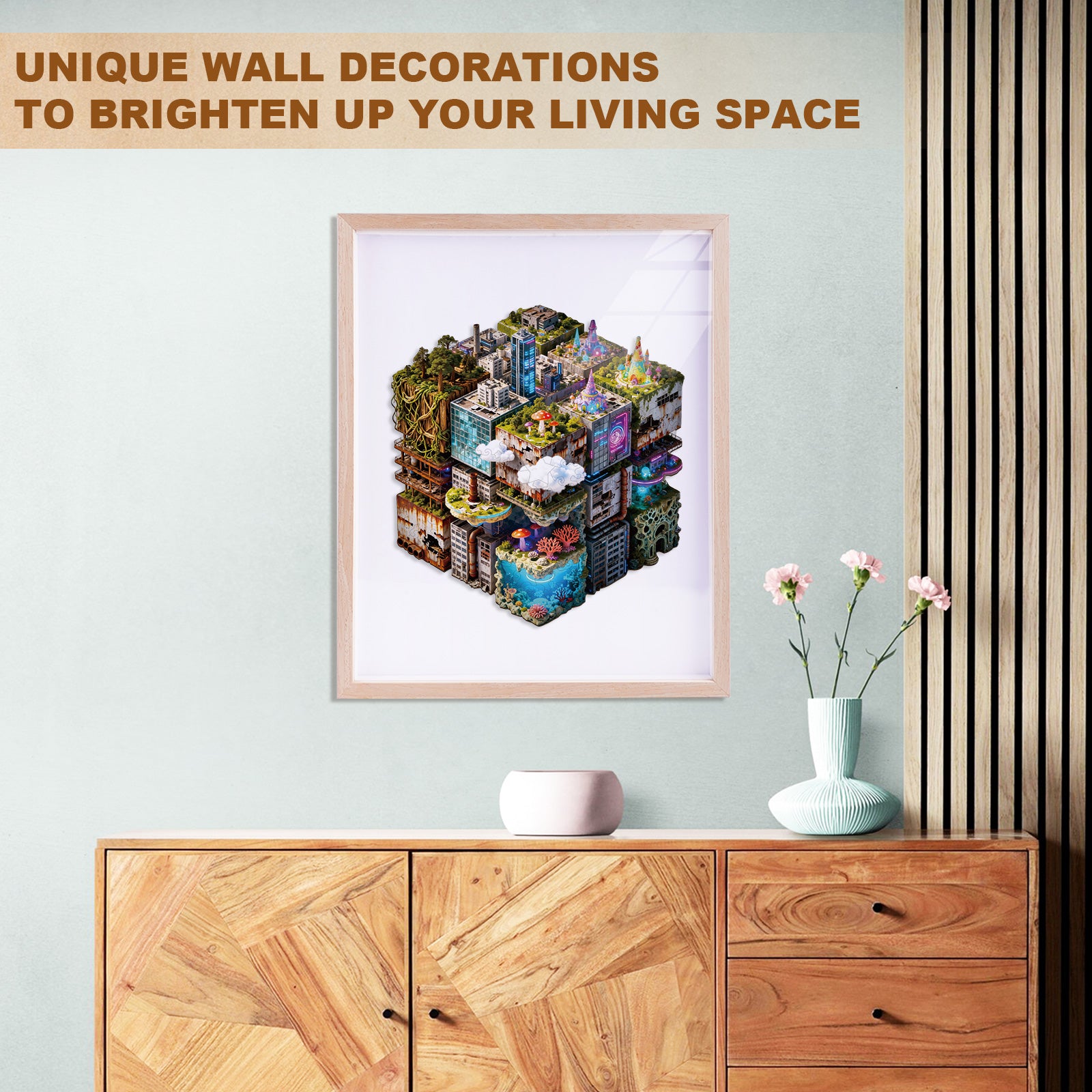 Shifting City Wooden Jigsaw Puzzle