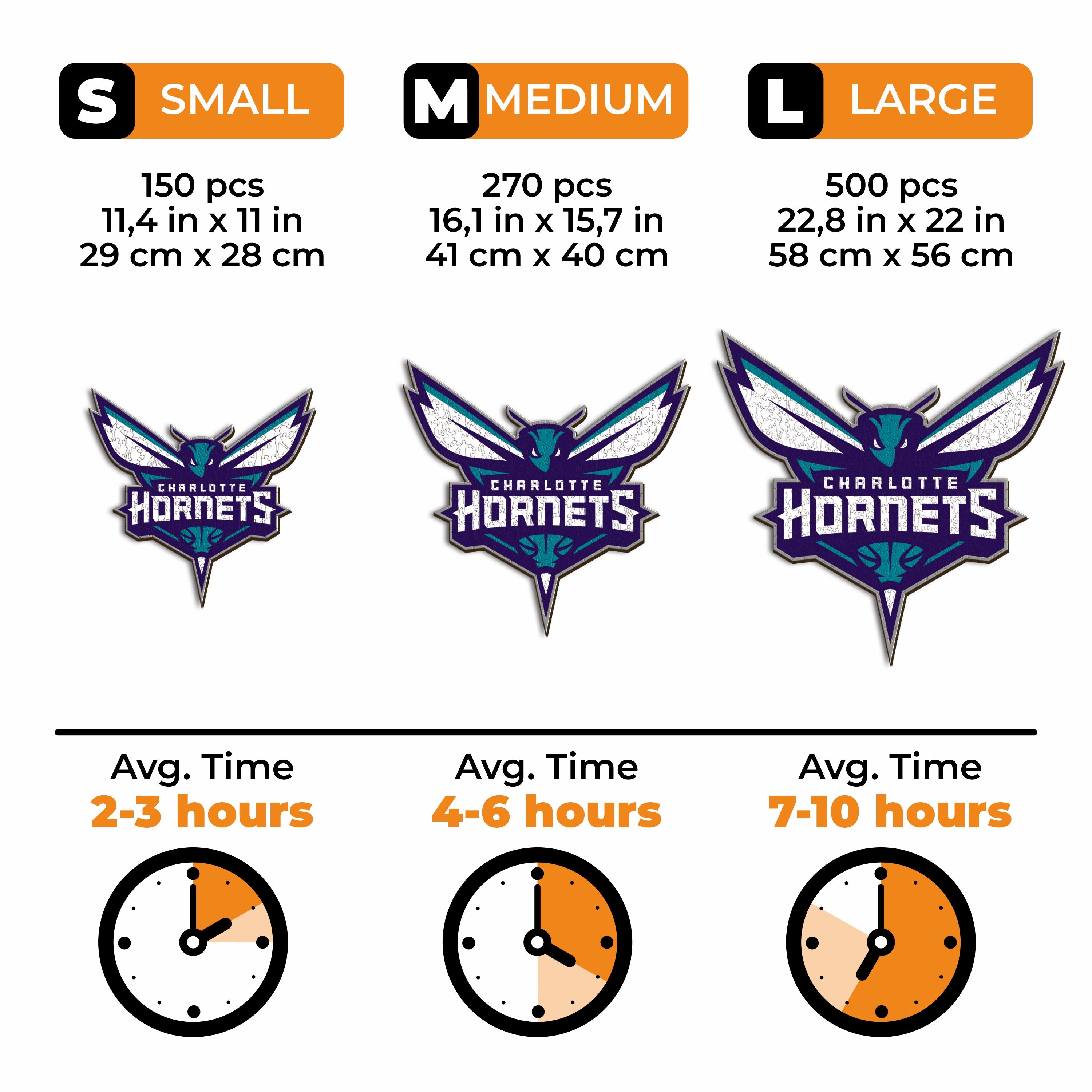 Charlotte Hornets™ - Wooden Puzzle