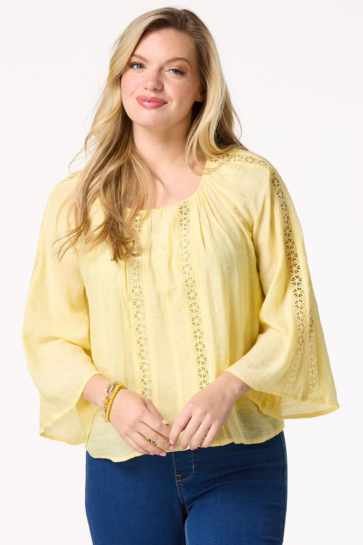 Cutout Bell Sleeve Top