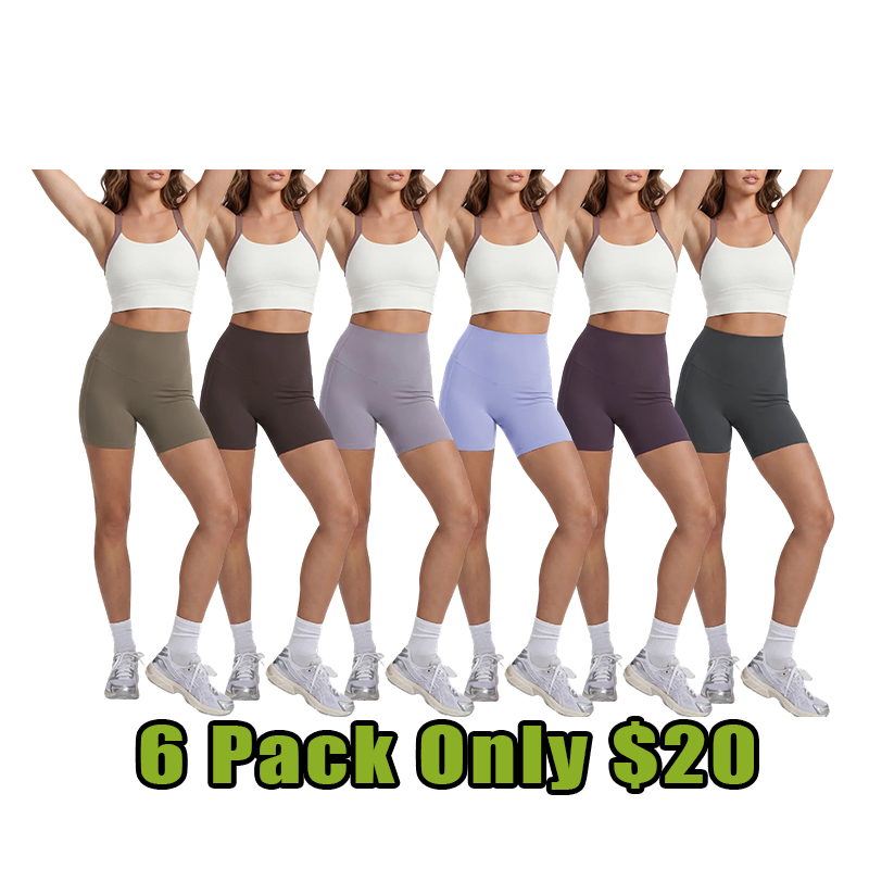 Women’s High-Waist Sculpting Biker Shorts With Pockets