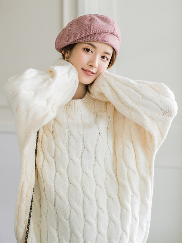 Personality Striped&Plaid Beret Hat