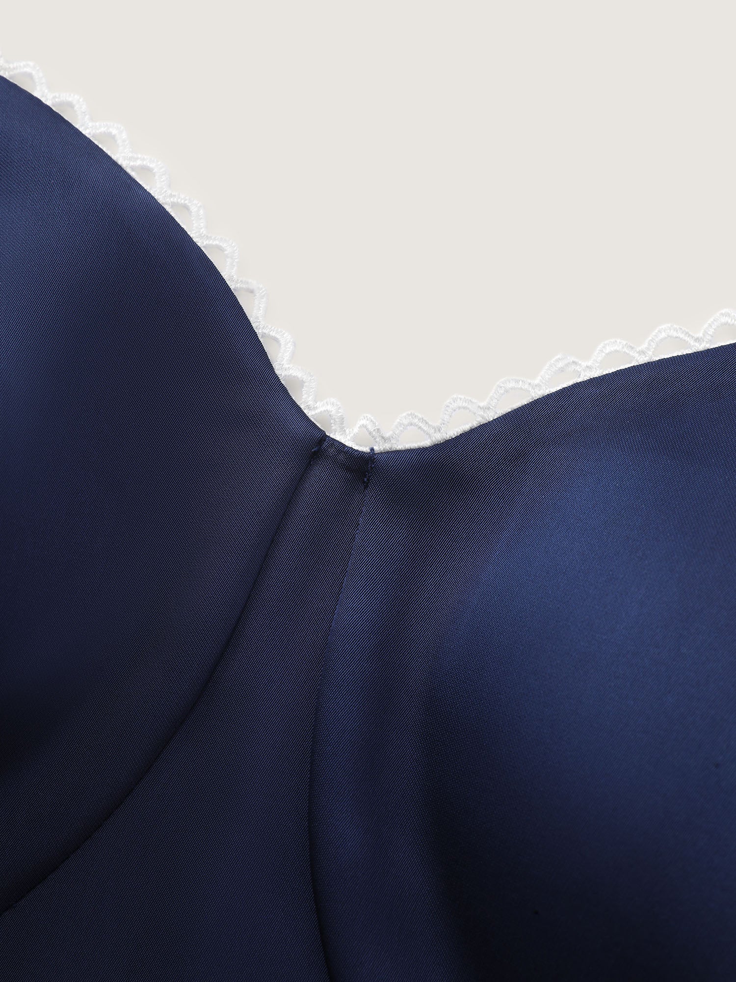 Lace Supportive Bra Fit And Flare Midi Dress