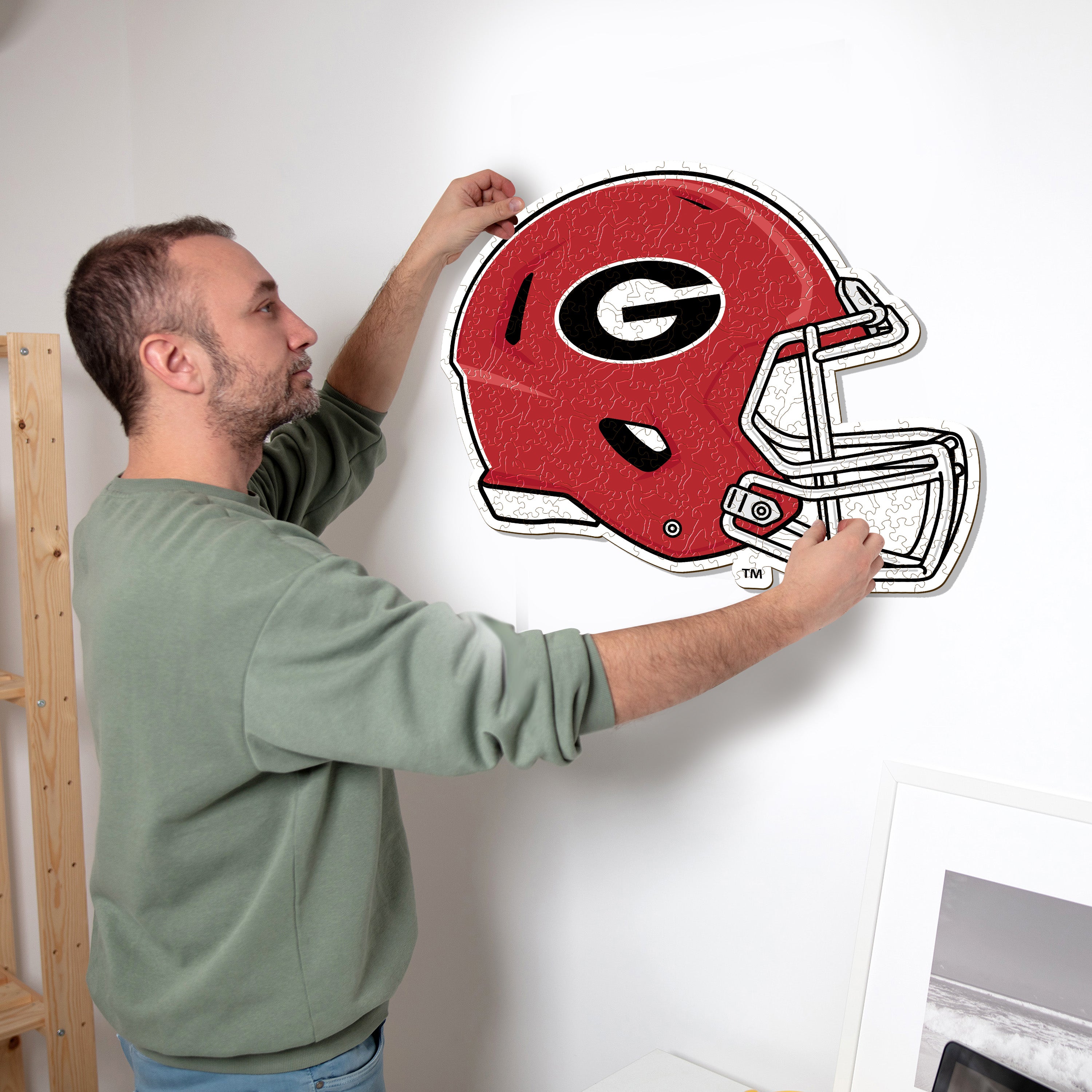 University of Georgia Helmet - Wooden Puzzle