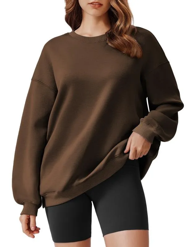 Women's Oversized Sweatshirt 2025 Spring Outfit Long Sleeve