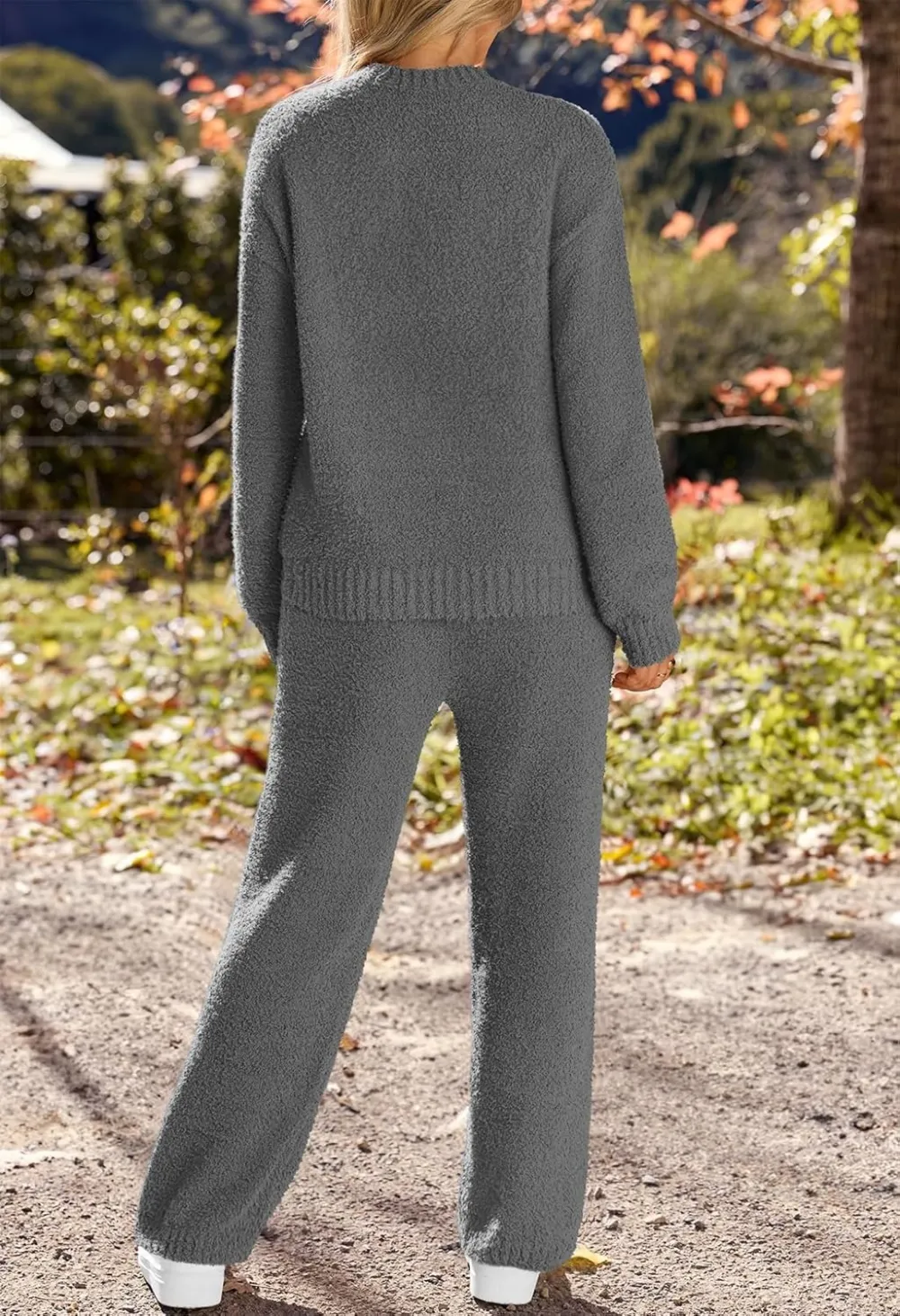 Womens Pajama Sets 2025 Fall Lounge Sweater Set