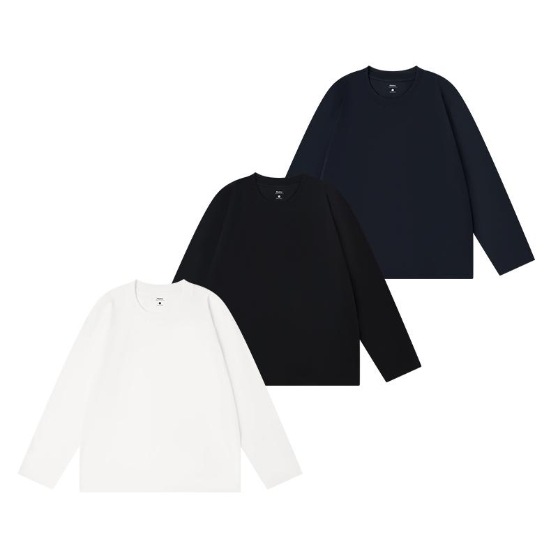 Heavyweight Long Sleeve 100% Cotton Shirts Solid Color Loose Fit Fade Proof